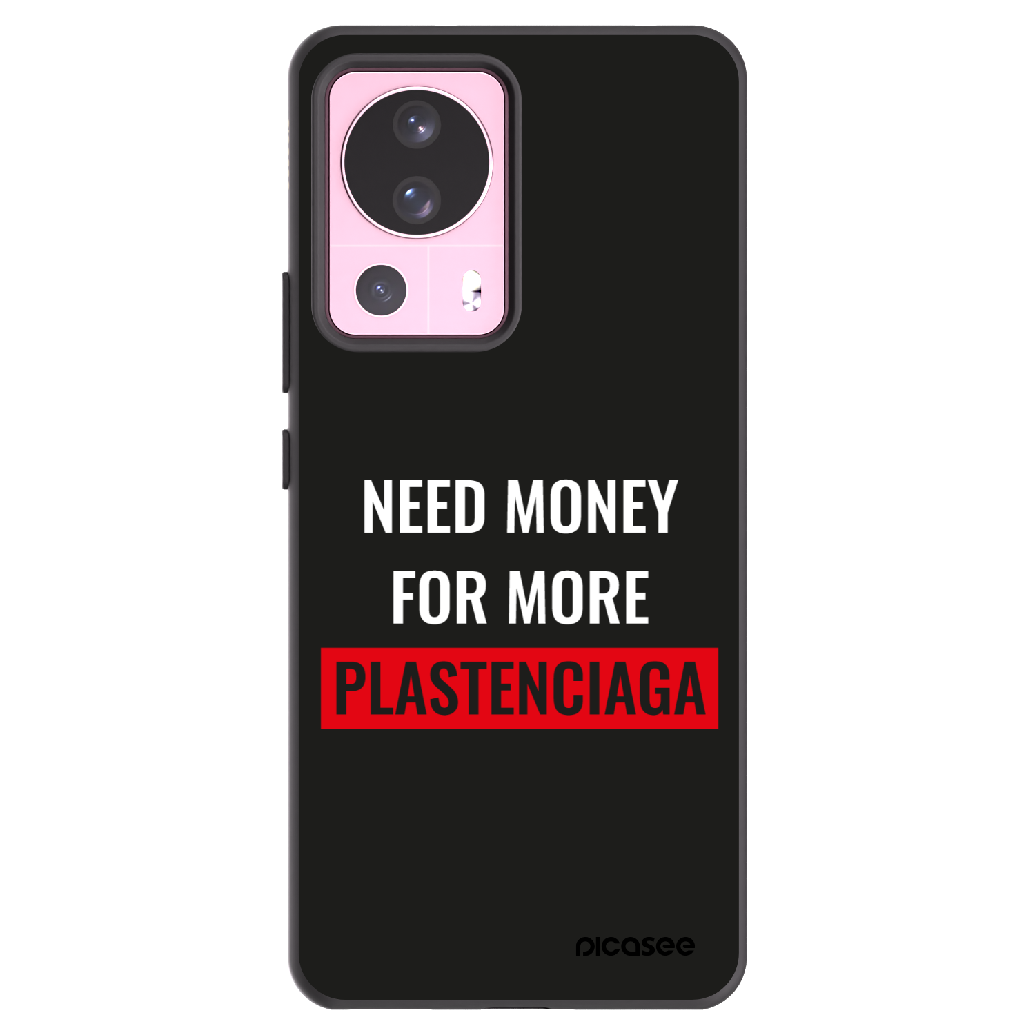 Picasee silikonski črni ovitek za Xiaomi 13 Lite - More PLASTENCIAGA