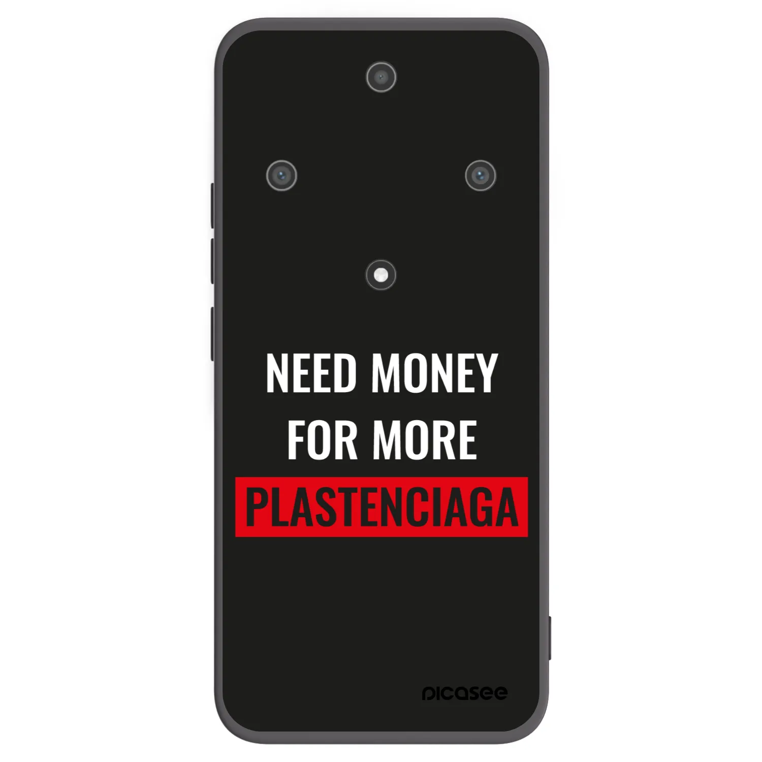 Picasee silikonski črni ovitek za Honor Magic5 Lite 5G - More PLASTENCIAGA