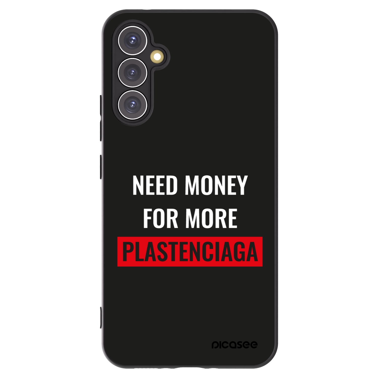 Picasee silikonski črni ovitek za Samsung Galaxy A34 5G A346B - More PLASTENCIAGA