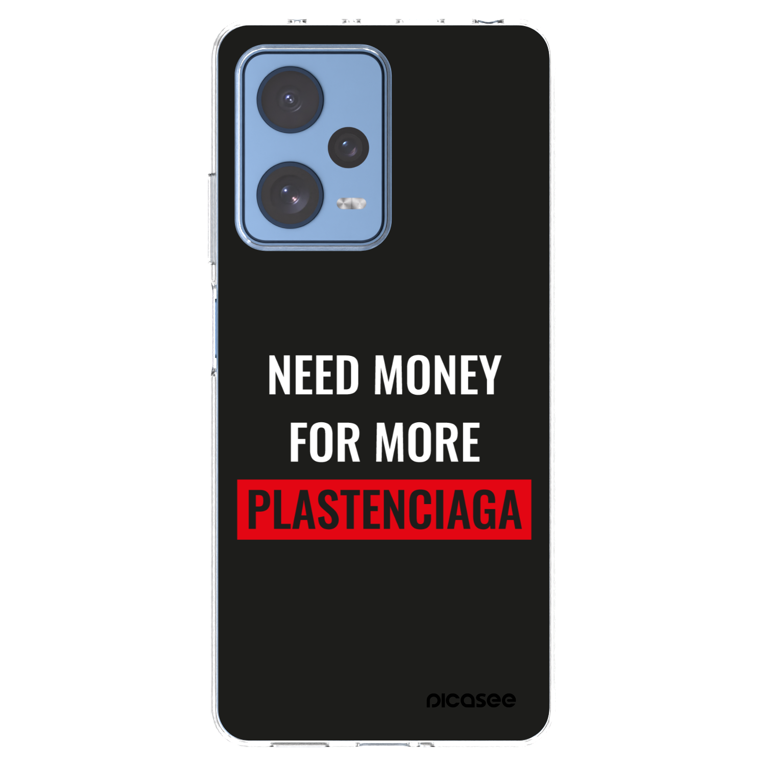Picasee silikonski prozorni ovitek za Xiaomi Redmi Note 12 Pro 5G - More PLASTENCIAGA