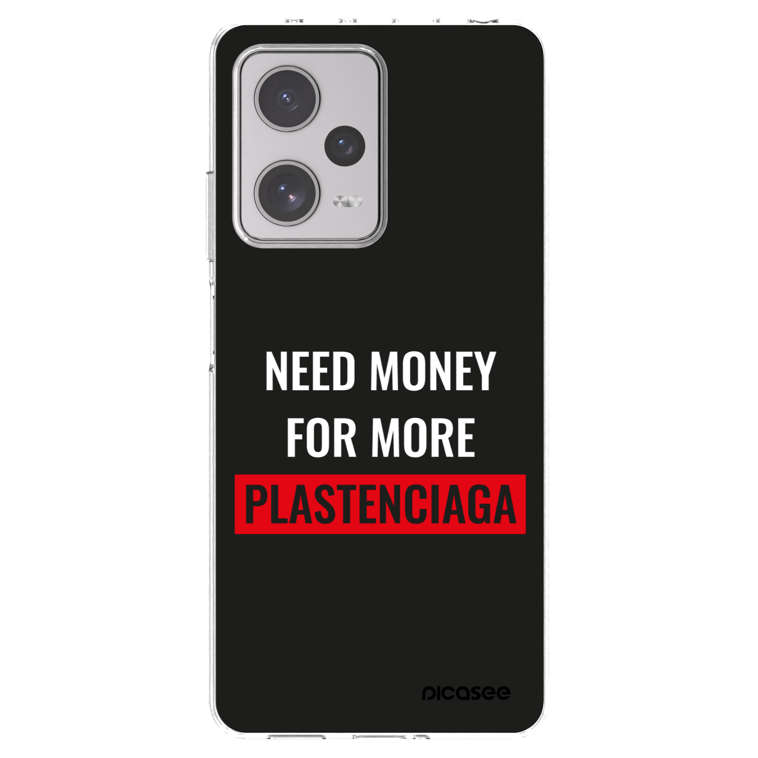 Picasee silikonski prozorni ovitek za Xiaomi Redmi Note 12 Pro+ 5G - More PLASTENCIAGA