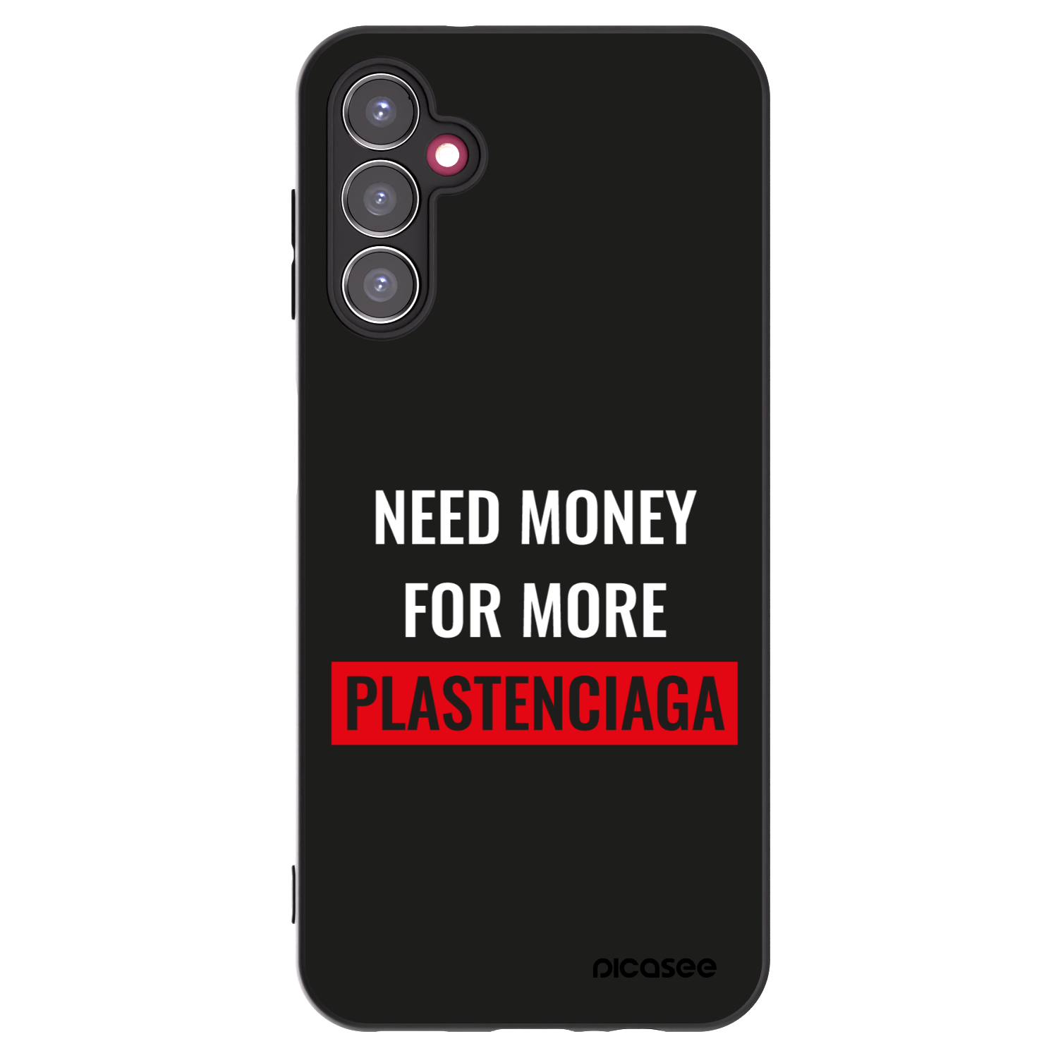 Picasee silikonski črni ovitek za Samsung Galaxy A14 4G A145R - More PLASTENCIAGA