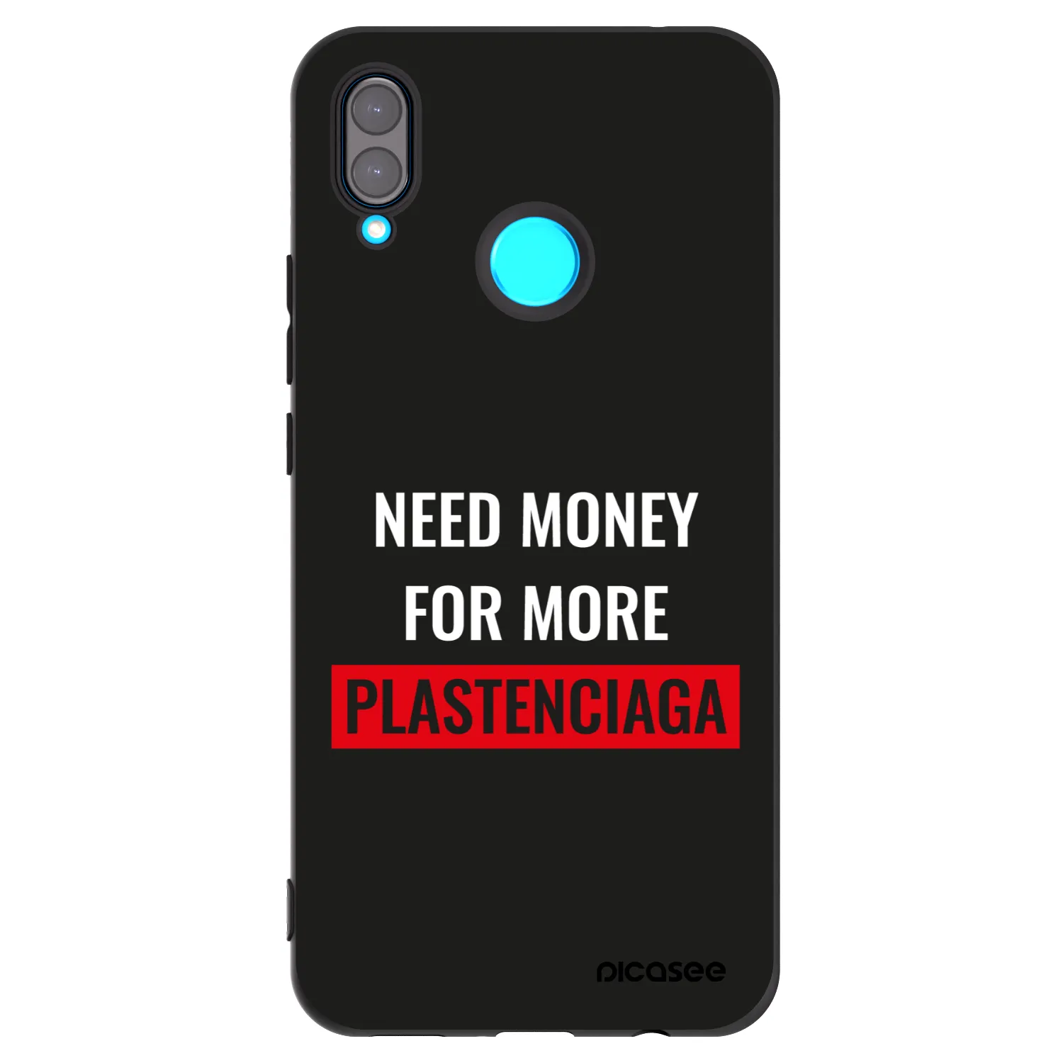 Picasee silikonski črni ovitek za Huawei Nova 3 - More PLASTENCIAGA