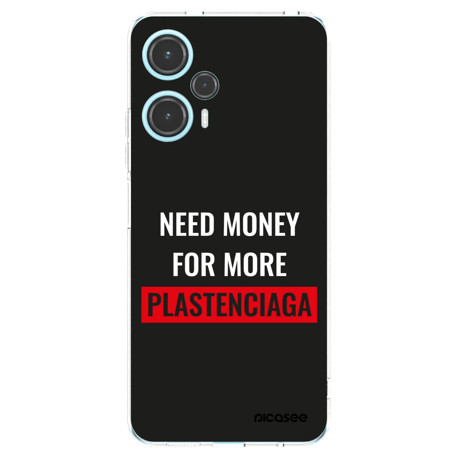 Picasee silikonski prozorni ovitek za Xiaomi Poco F5 - More PLASTENCIAGA