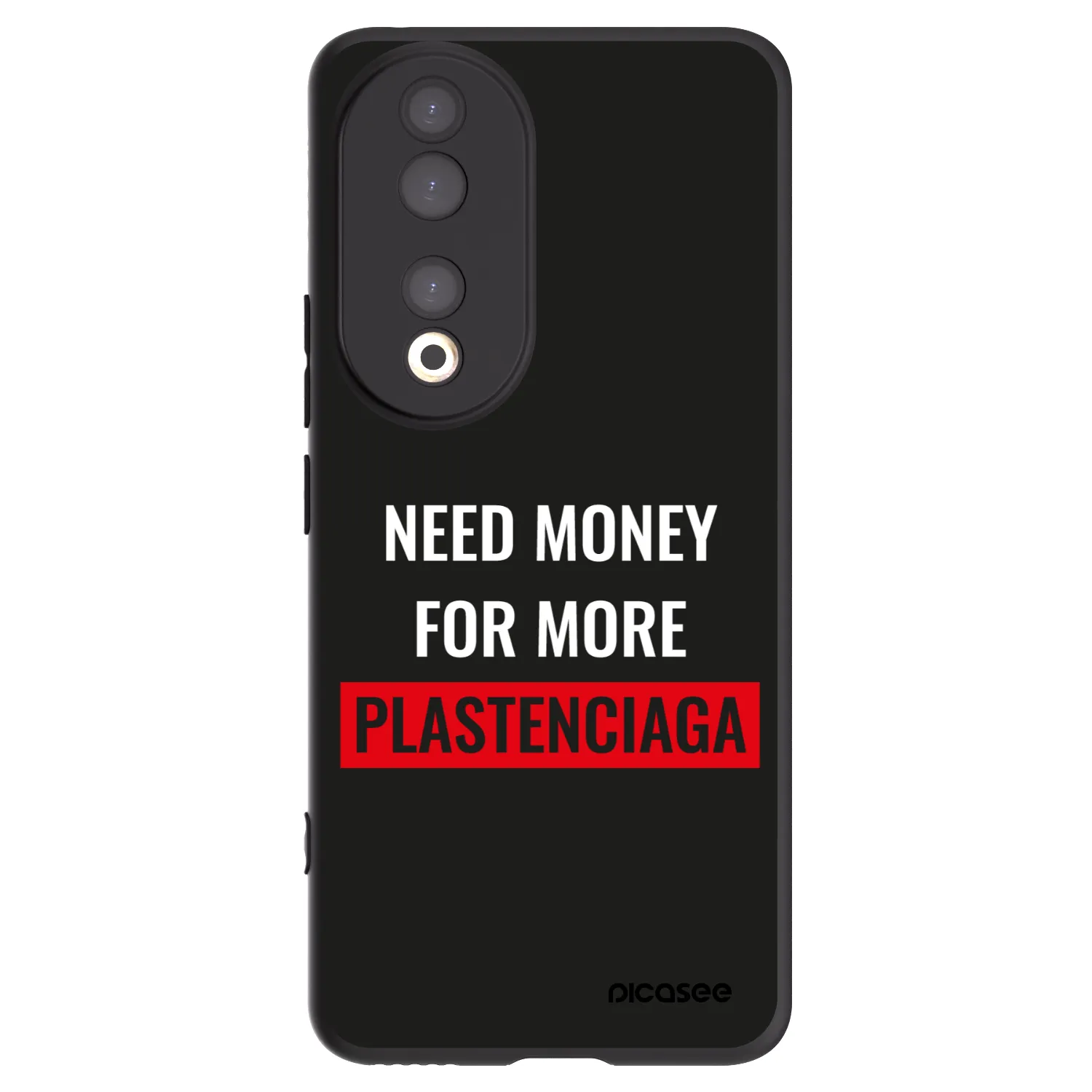 Picasee silikonski črni ovitek za Honor 90 5G - More PLASTENCIAGA