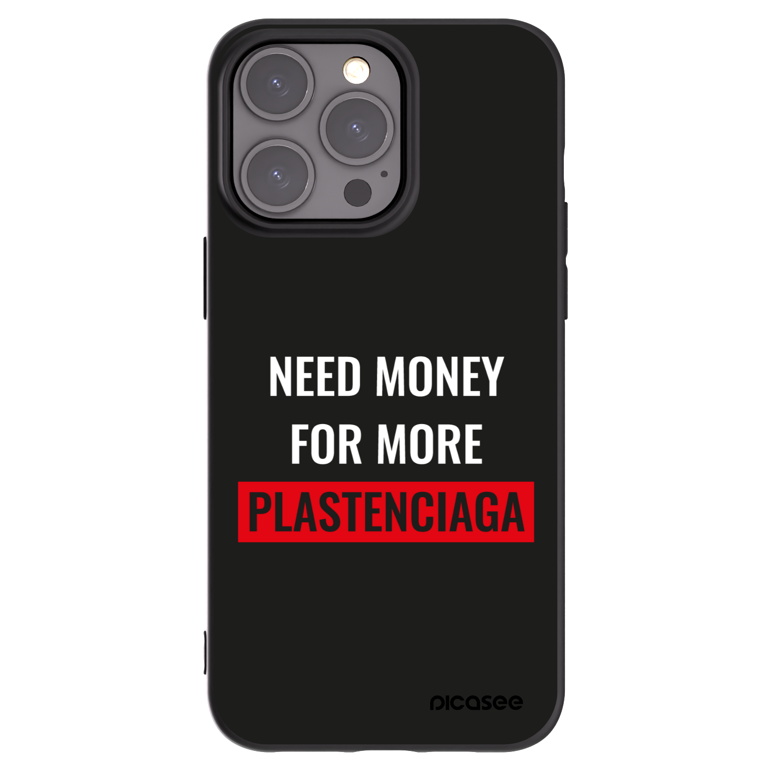 Picasee silikonski črni ovitek za Apple iPhone 15 Pro Max - More PLASTENCIAGA
