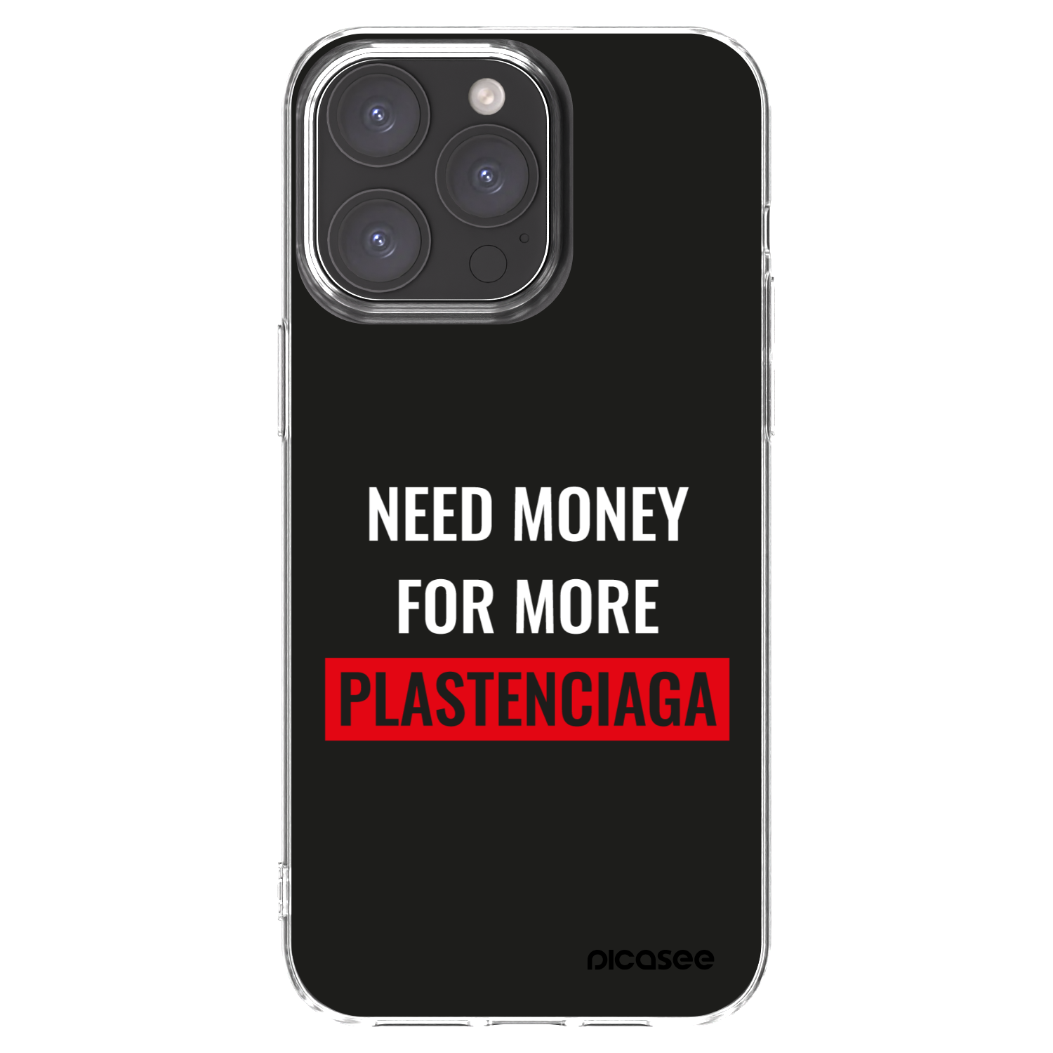 Picasee silikonski prozorni ovitek za Apple iPhone 15 Pro Max - More PLASTENCIAGA