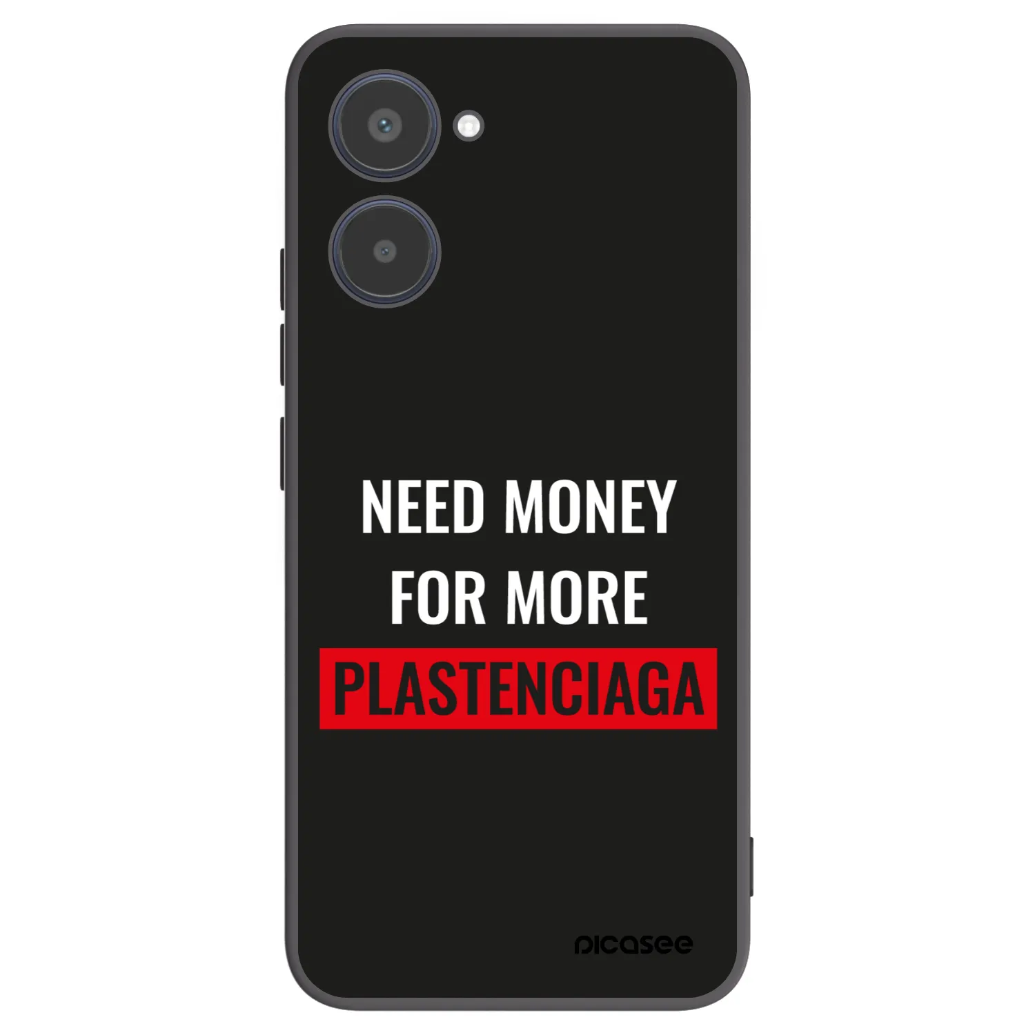 Picasee silikonski črni ovitek za Realme 10 4G - More PLASTENCIAGA