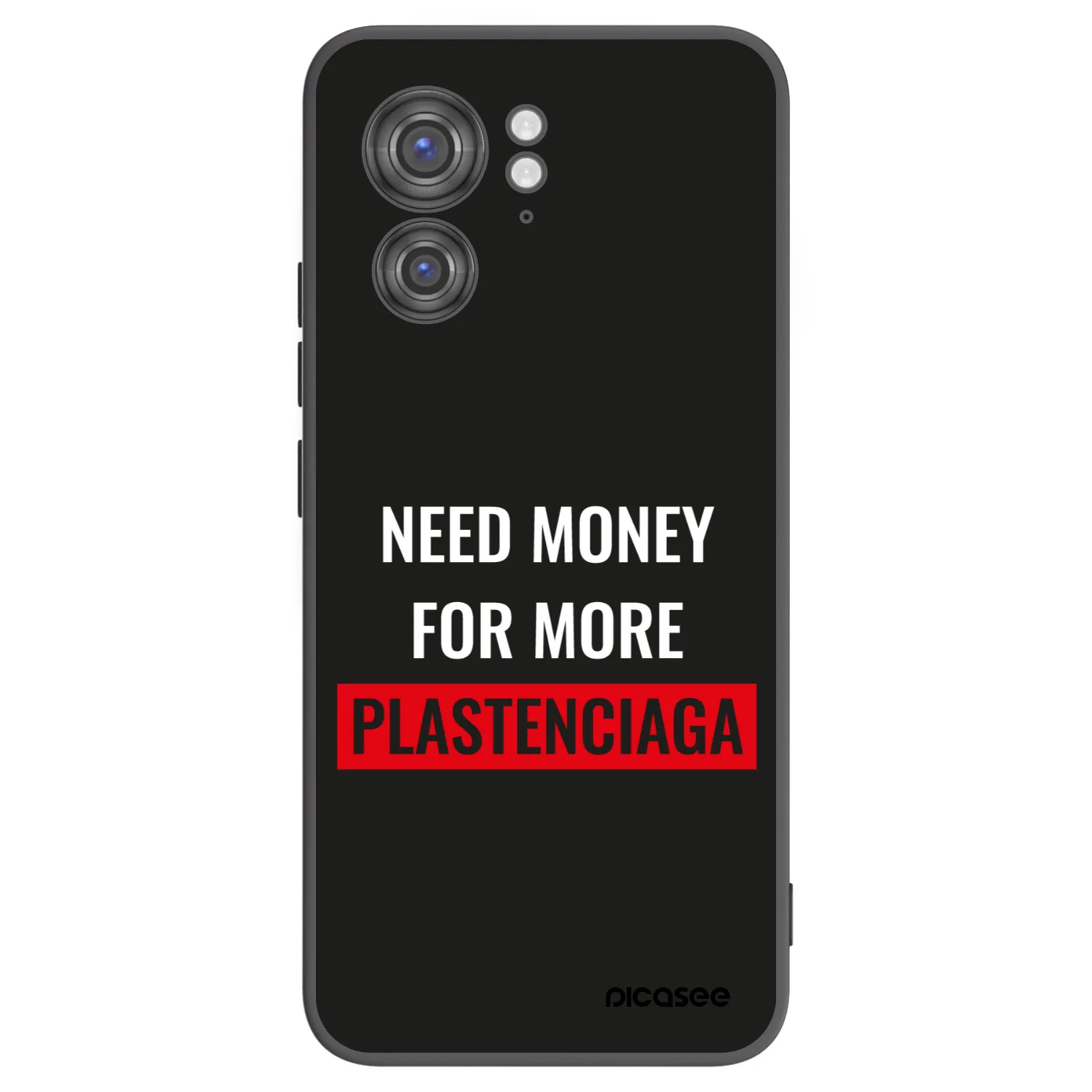 Picasee silikonski črni ovitek za Motorola Edge 40 - More PLASTENCIAGA