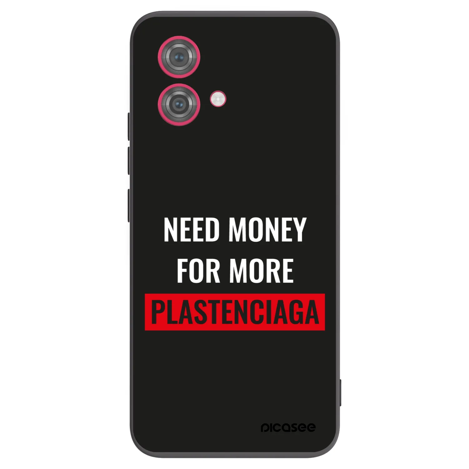Picasee silikonski črni ovitek za Motorola Moto G84 5G - More PLASTENCIAGA