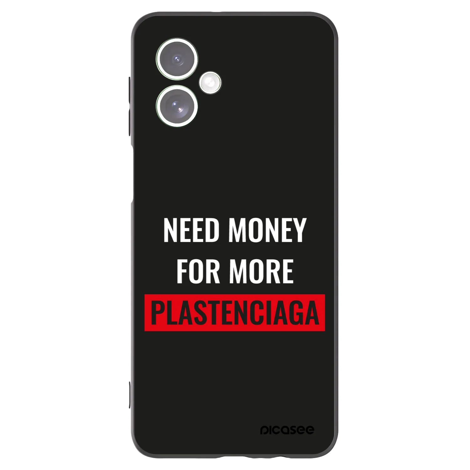 Picasee silikonski črni ovitek za Motorola Moto G54 5G - More PLASTENCIAGA