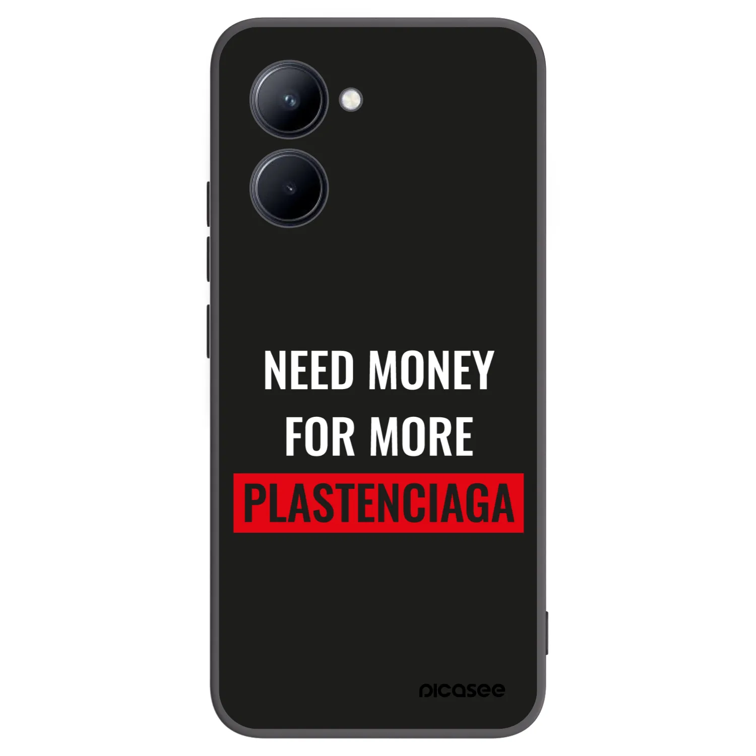 Picasee silikonski črni ovitek za Realme C33 (2023) - More PLASTENCIAGA