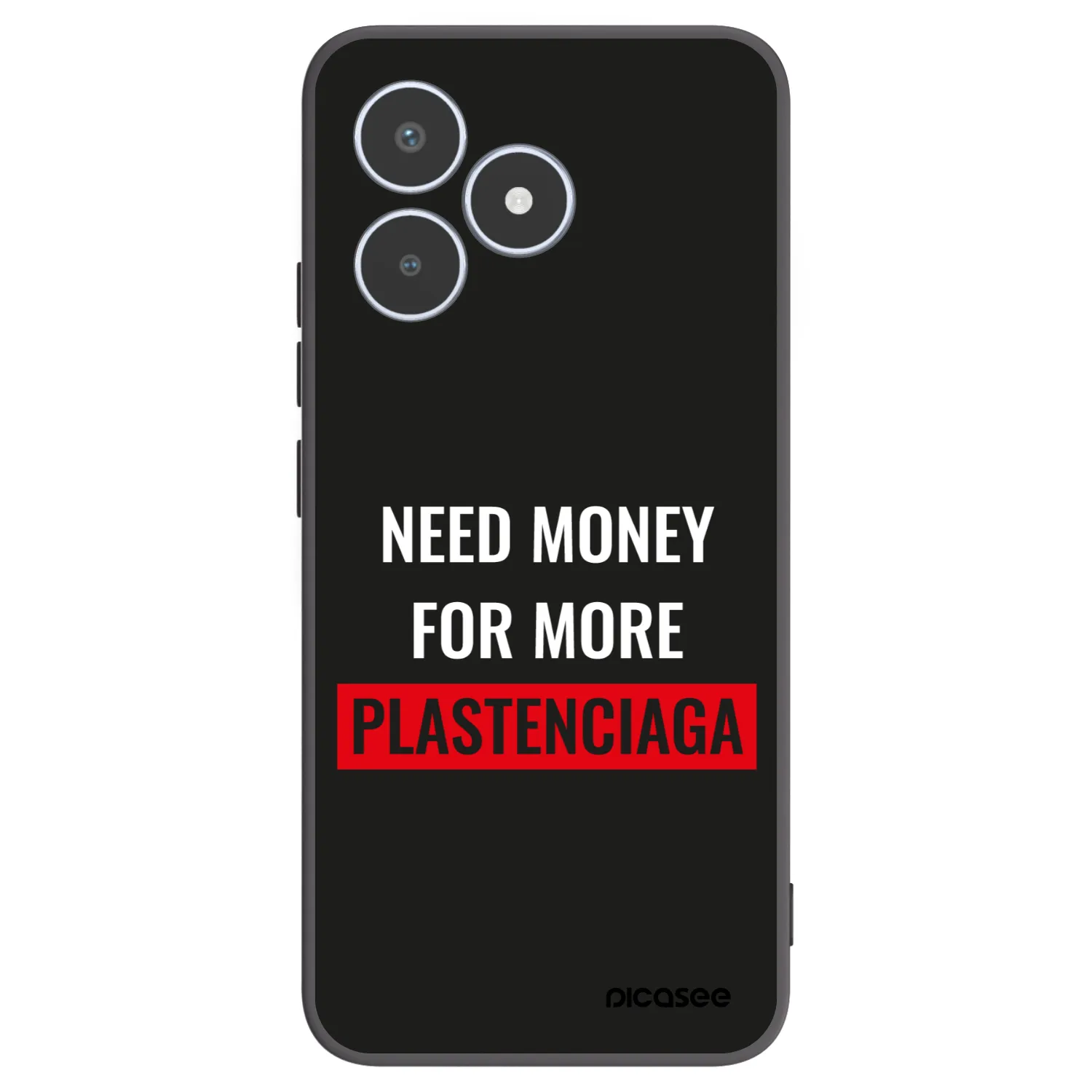 Picasee silikonski črni ovitek za Realme C53 - More PLASTENCIAGA