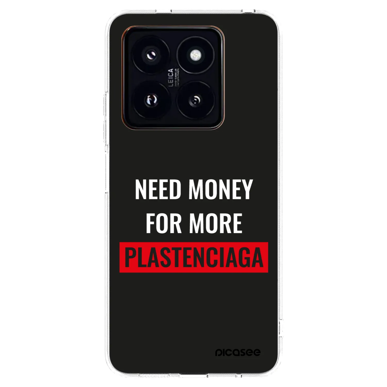 Picasee silikonski prozorni ovitek za Xiaomi 14 Pro - More PLASTENCIAGA