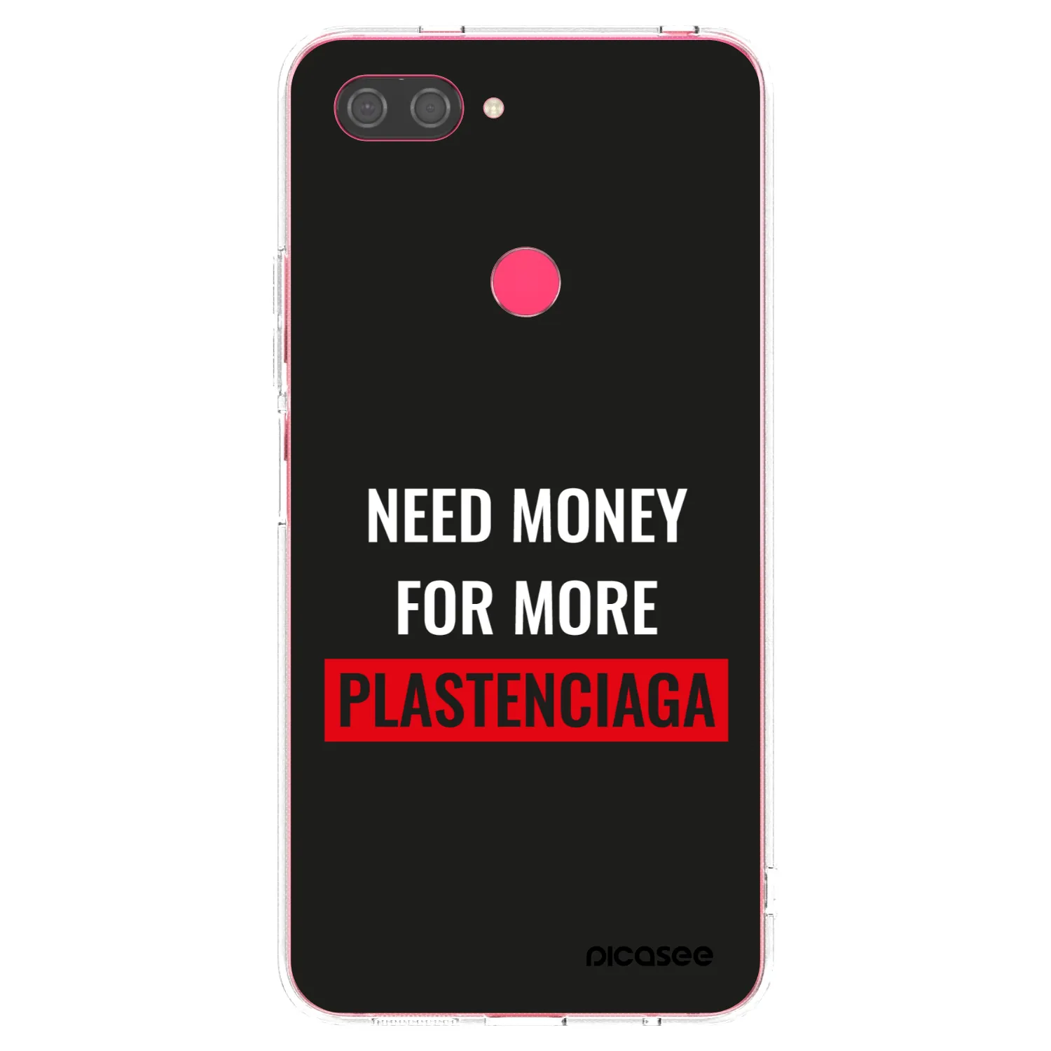 Picasee silikonski prozorni ovitek za Xiaomi Mi 8 Lite - More PLASTENCIAGA