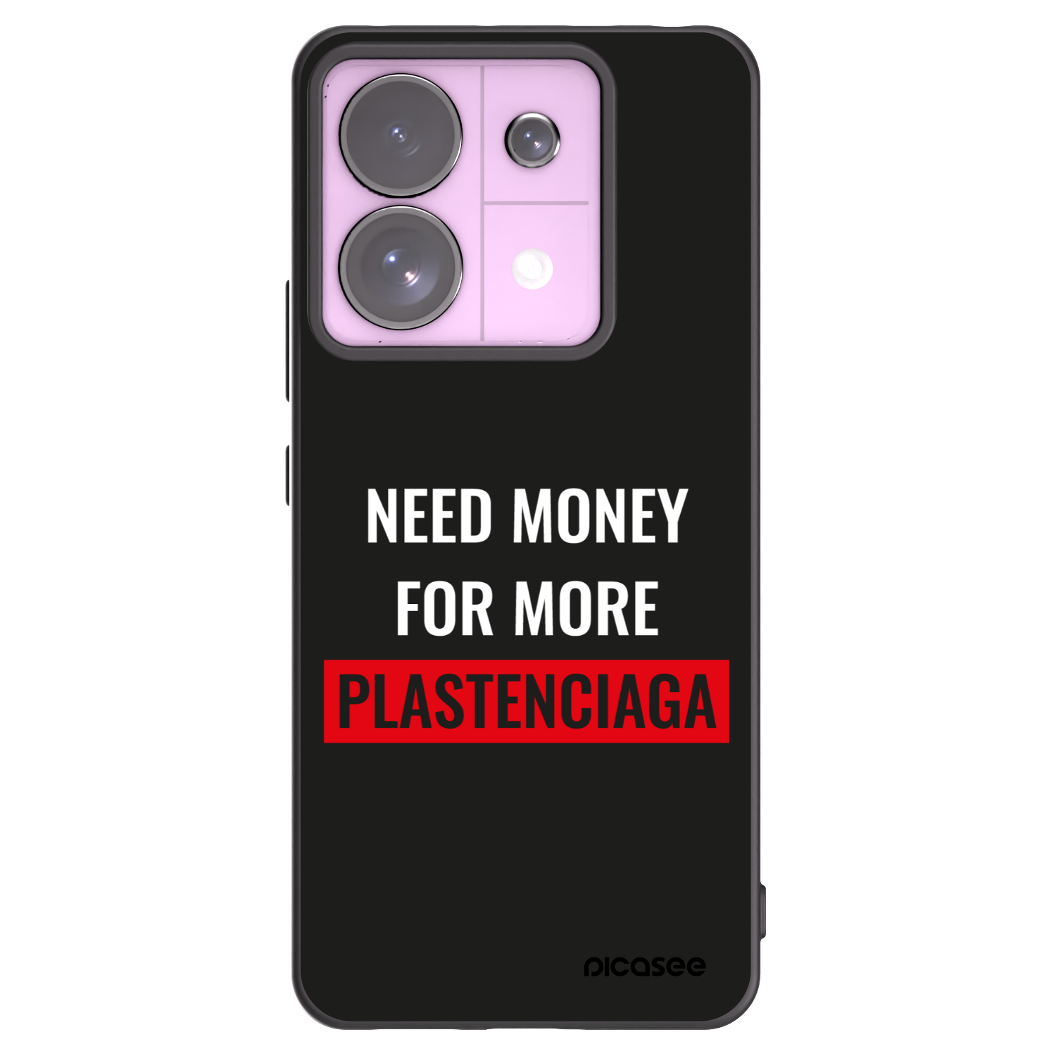 Picasee silikonski črni ovitek za Xiaomi Redmi Note 13 Pro 5G - More PLASTENCIAGA