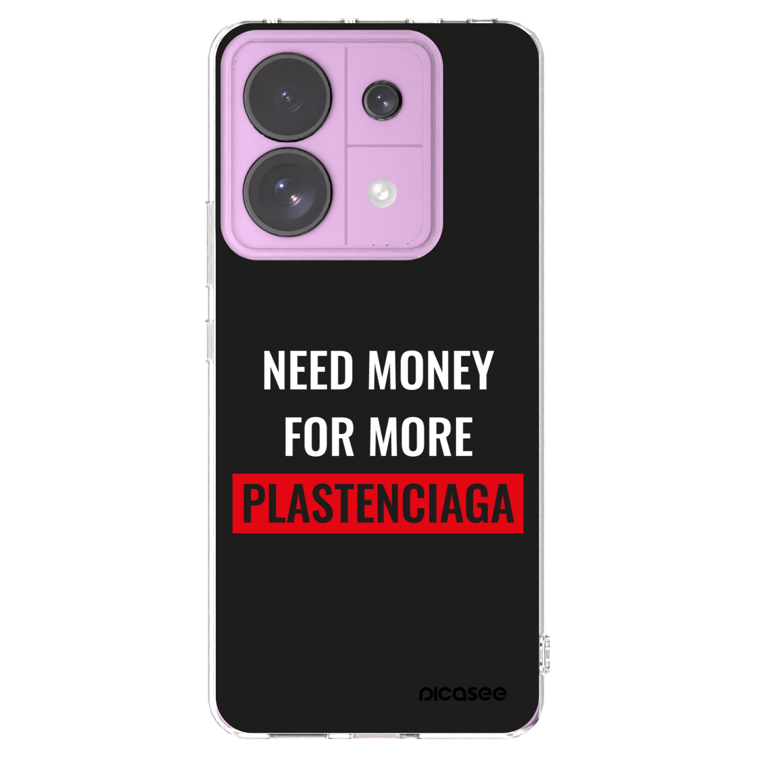Picasee silikonski prozorni ovitek za Xiaomi Redmi Note 13 Pro 5G - More PLASTENCIAGA