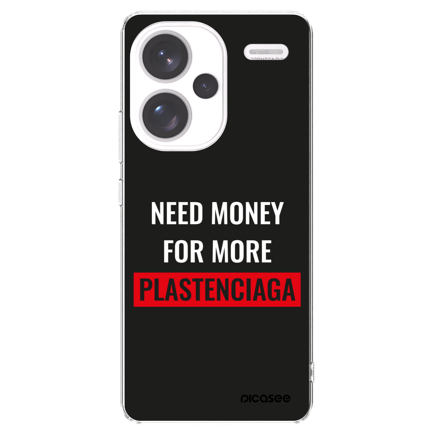 Picasee silikonski prozorni ovitek za Xiaomi Redmi Note 13 Pro+ 5G - More PLASTENCIAGA