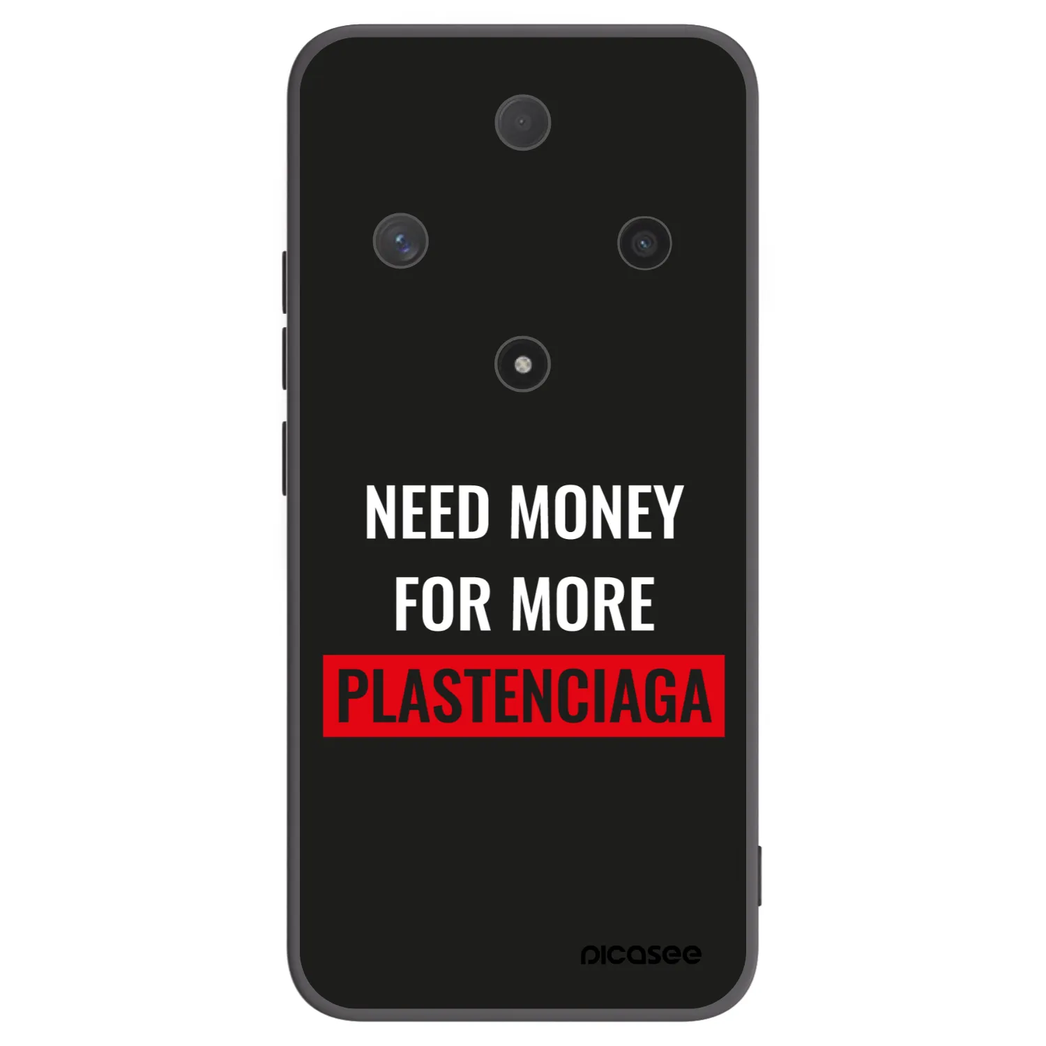 Picasee silikonski črni ovitek za Honor Magic6 Lite 5G - More PLASTENCIAGA