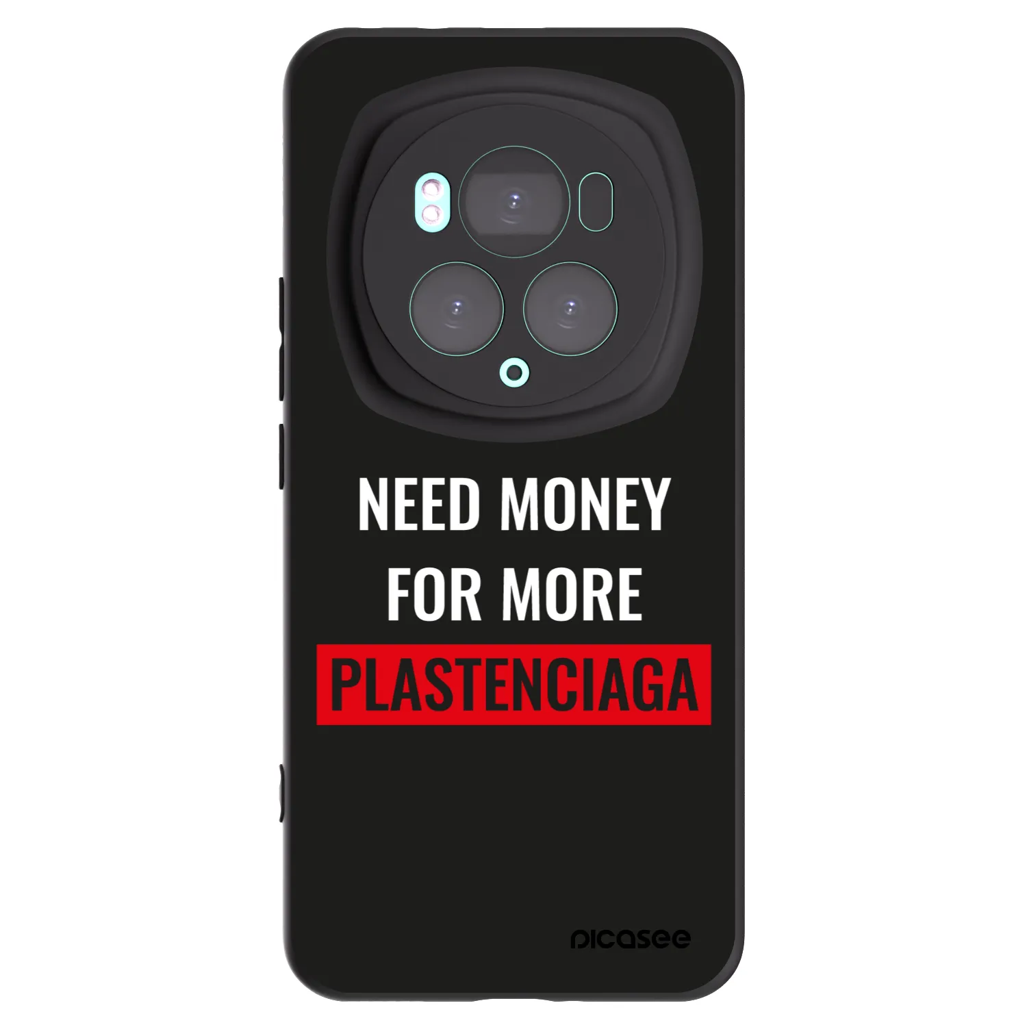 Picasee silikonski črni ovitek za Honor Magic6 Pro - More PLASTENCIAGA