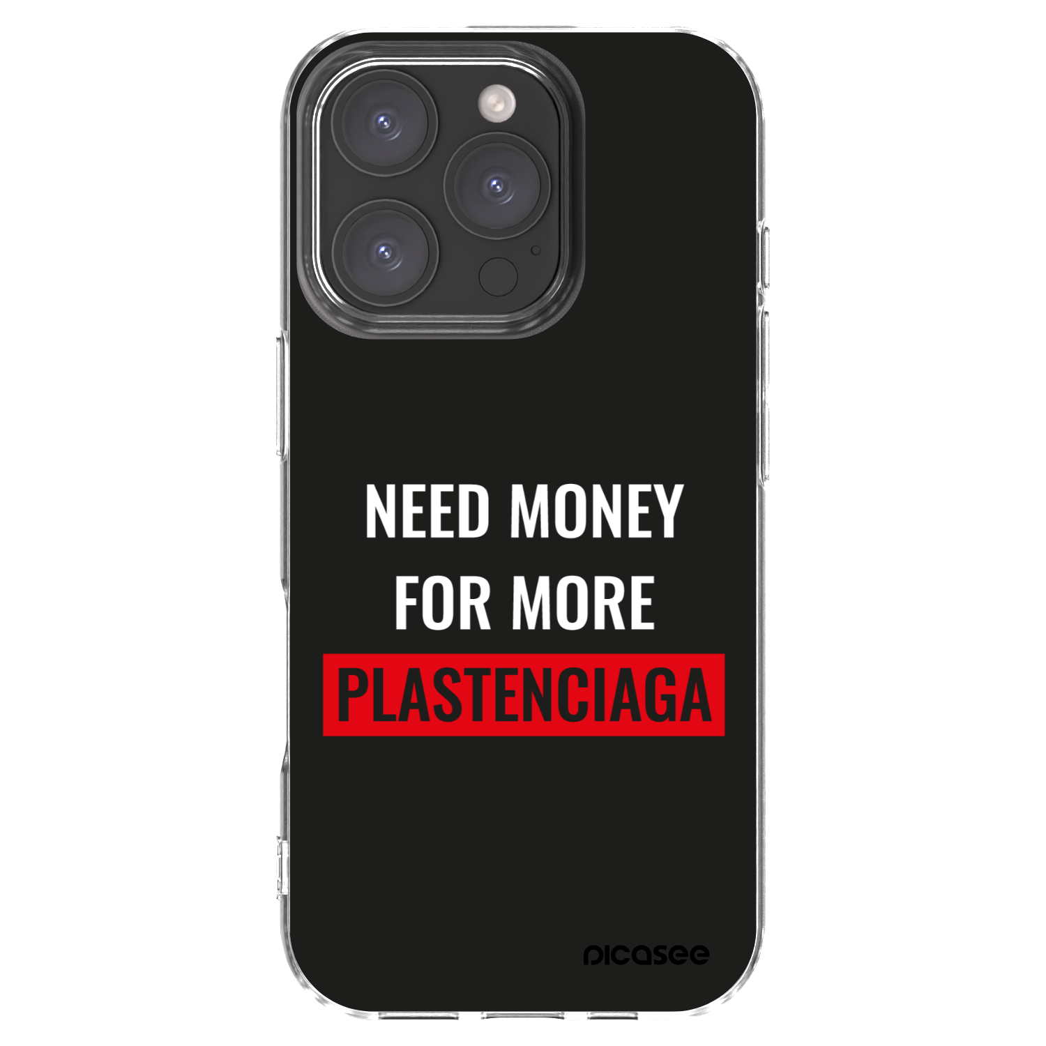 Picasee silikonski prozorni ovitek za Apple iPhone 16 Pro - More PLASTENCIAGA