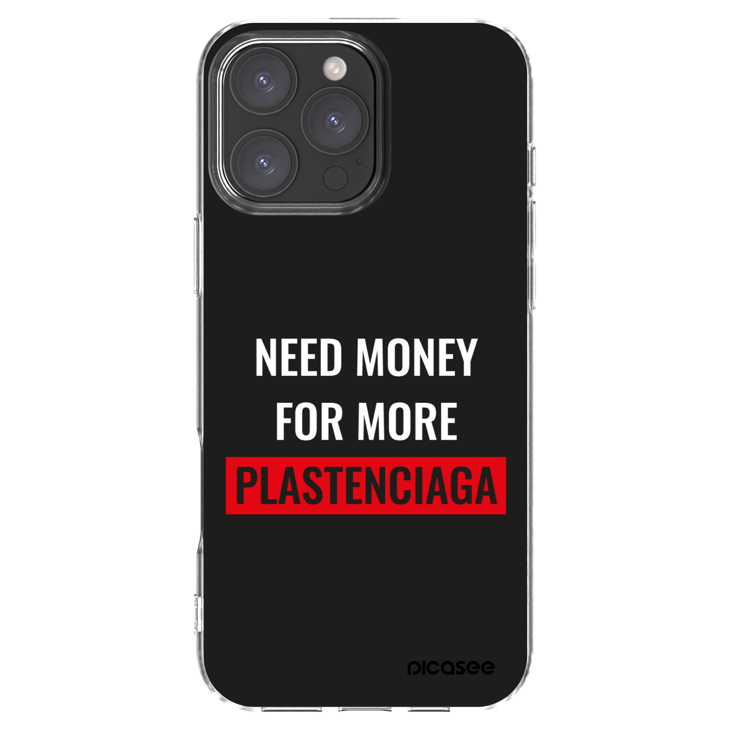 Picasee silikonski prozorni ovitek za Apple iPhone 16 Pro Max - More PLASTENCIAGA
