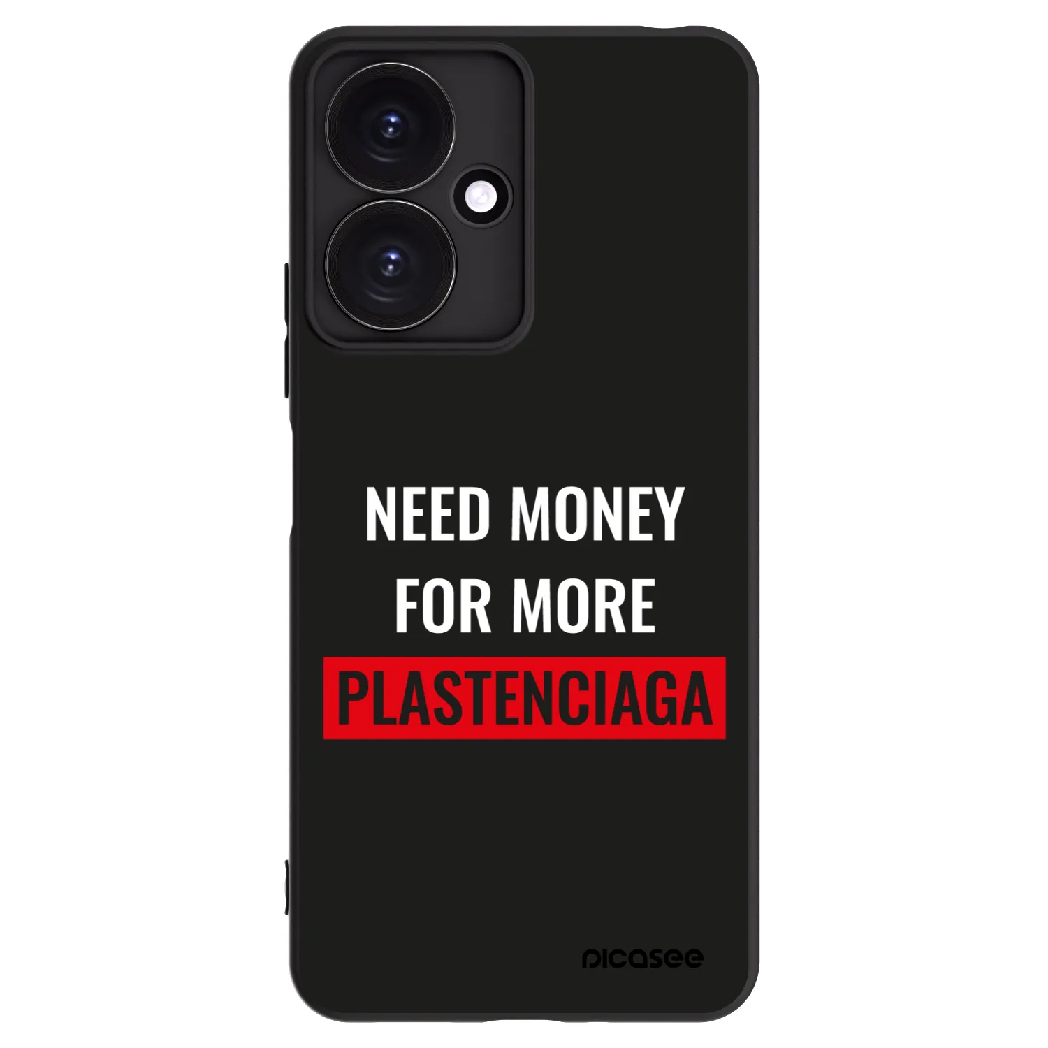 Picasee silikonski črni ovitek za Xiaomi Redmi 13C 5G - More PLASTENCIAGA