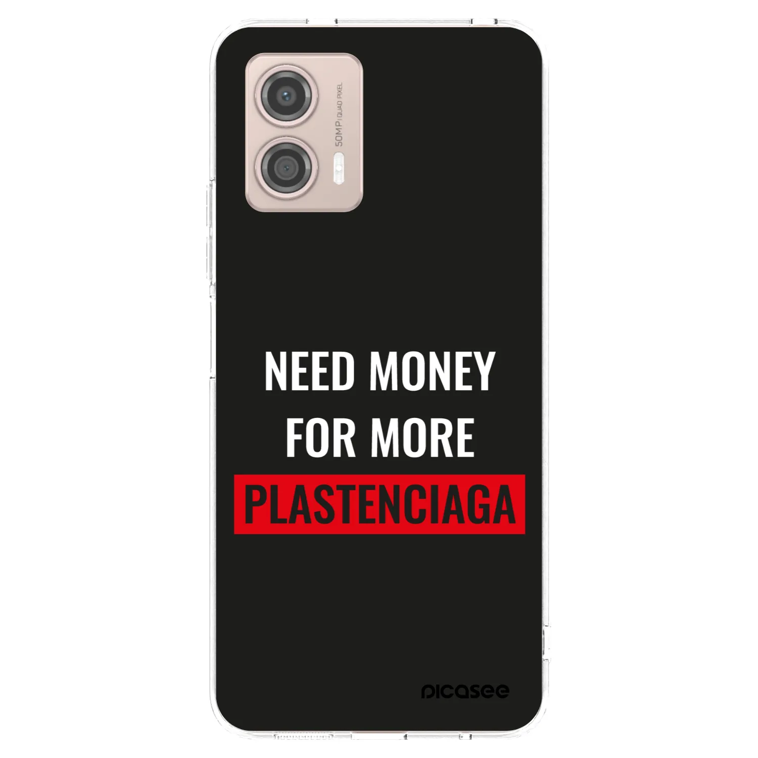 Picasee silikonski prozorni ovitek za Motorola Moto G53 5G - More PLASTENCIAGA