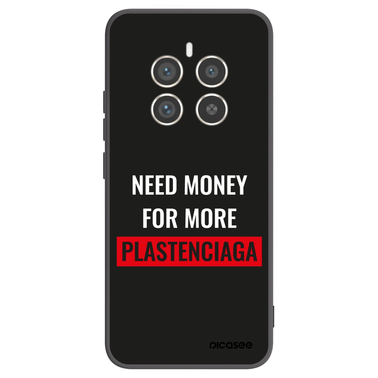 Picasee silikonski črni ovitek za Realme 12 Pro 5G - More PLASTENCIAGA