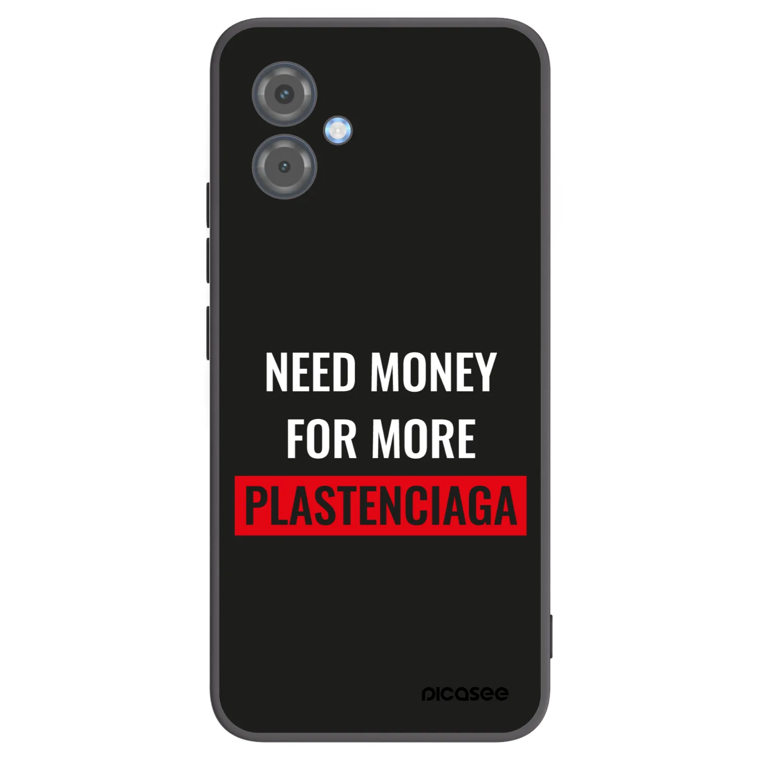 Picasee silikonski črni ovitek za Motorola Moto G14 - More PLASTENCIAGA