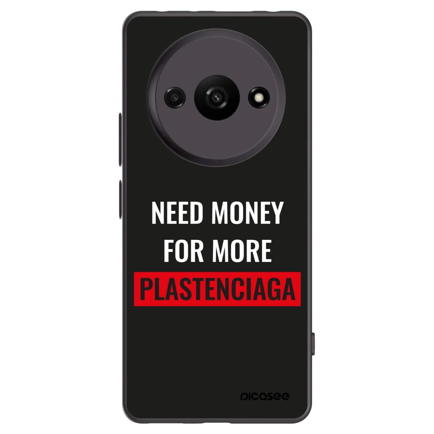 Picasee silikonski črni ovitek za Xiaomi Redmi A3 - More PLASTENCIAGA