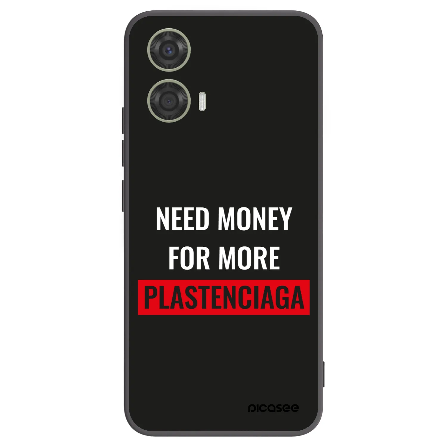 Picasee silikonski črni ovitek za Motorola Moto G24 - More PLASTENCIAGA