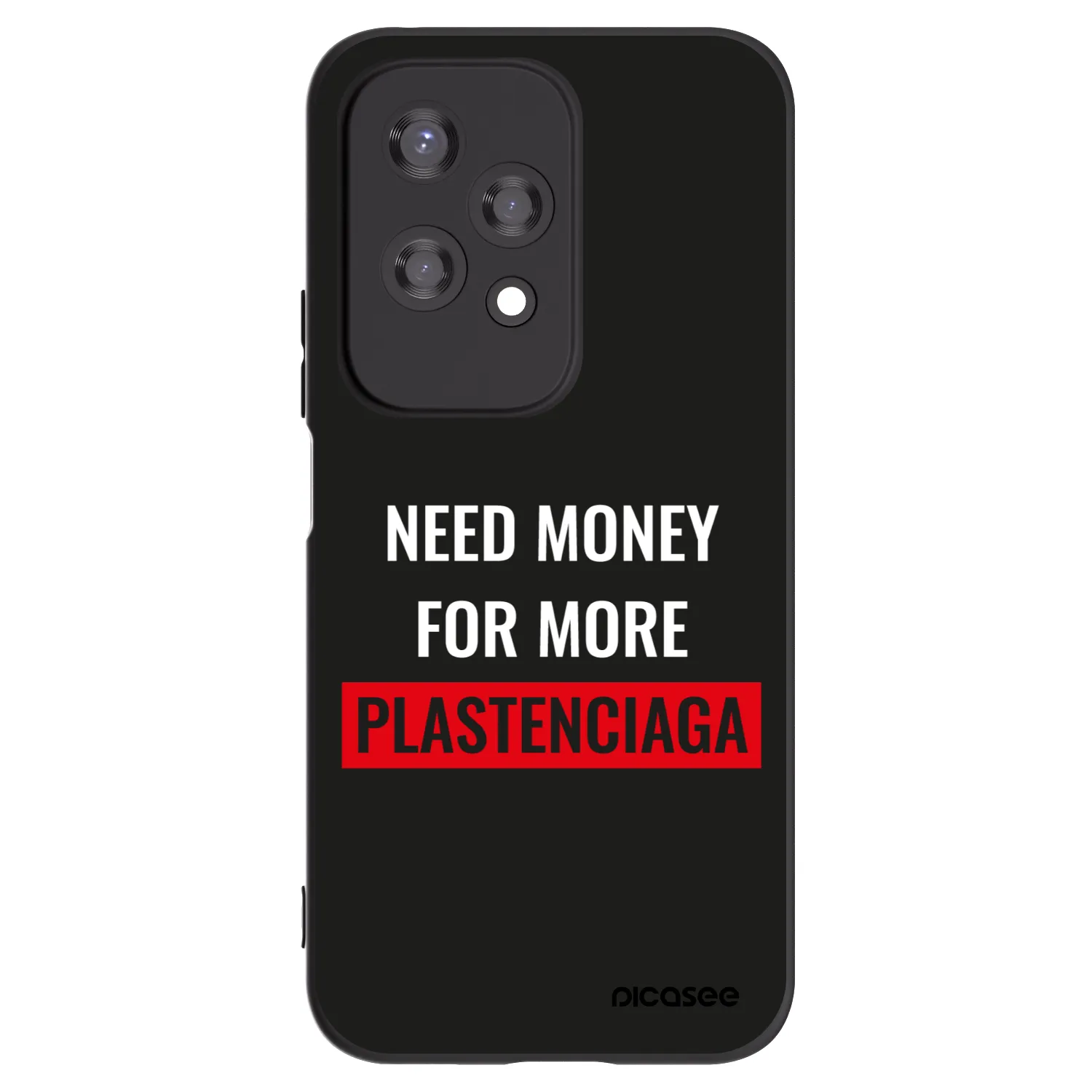 Picasee silikonski črni ovitek za Honor 200 Lite - More PLASTENCIAGA