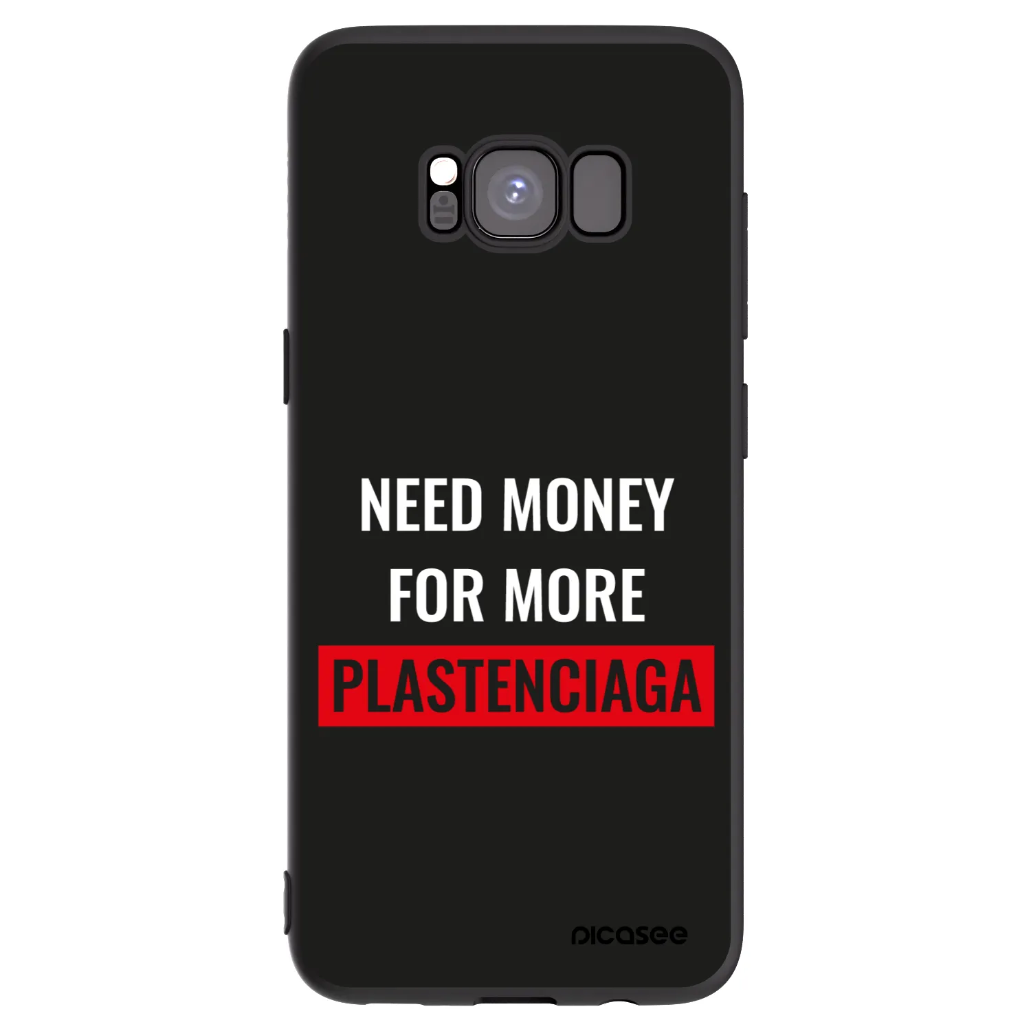 Picasee silikonski črni ovitek za Samsung Galaxy S8 G950F - More PLASTENCIAGA