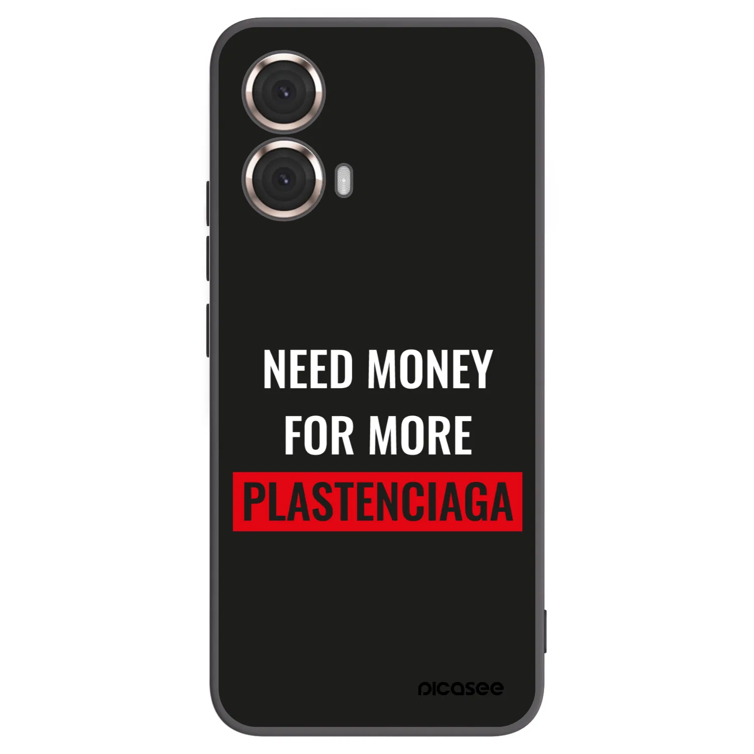 Picasee silikonski črni ovitek za Motorola Moto G85 - More PLASTENCIAGA
