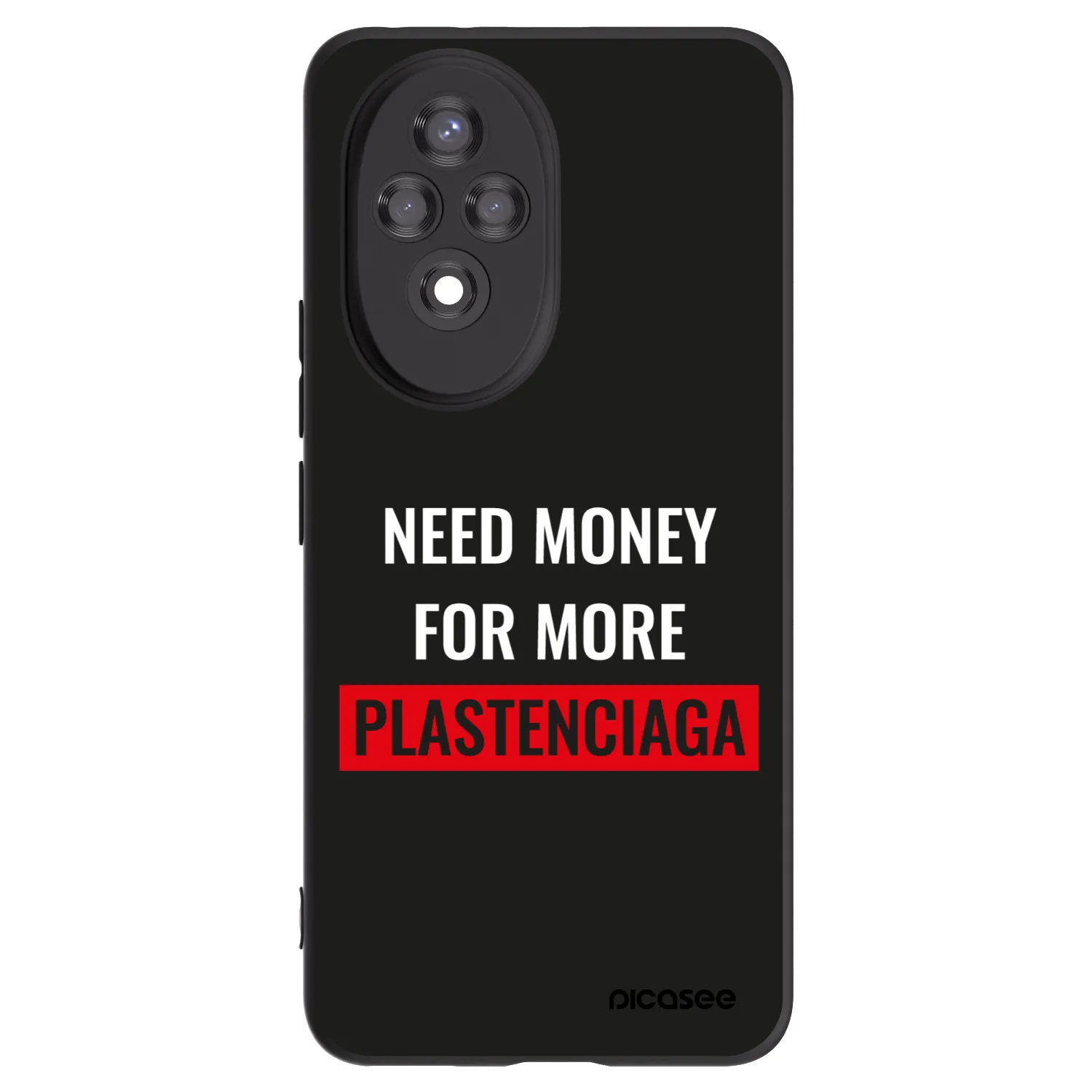Picasee silikonski črni ovitek za Honor 200 Pro 5G - More PLASTENCIAGA