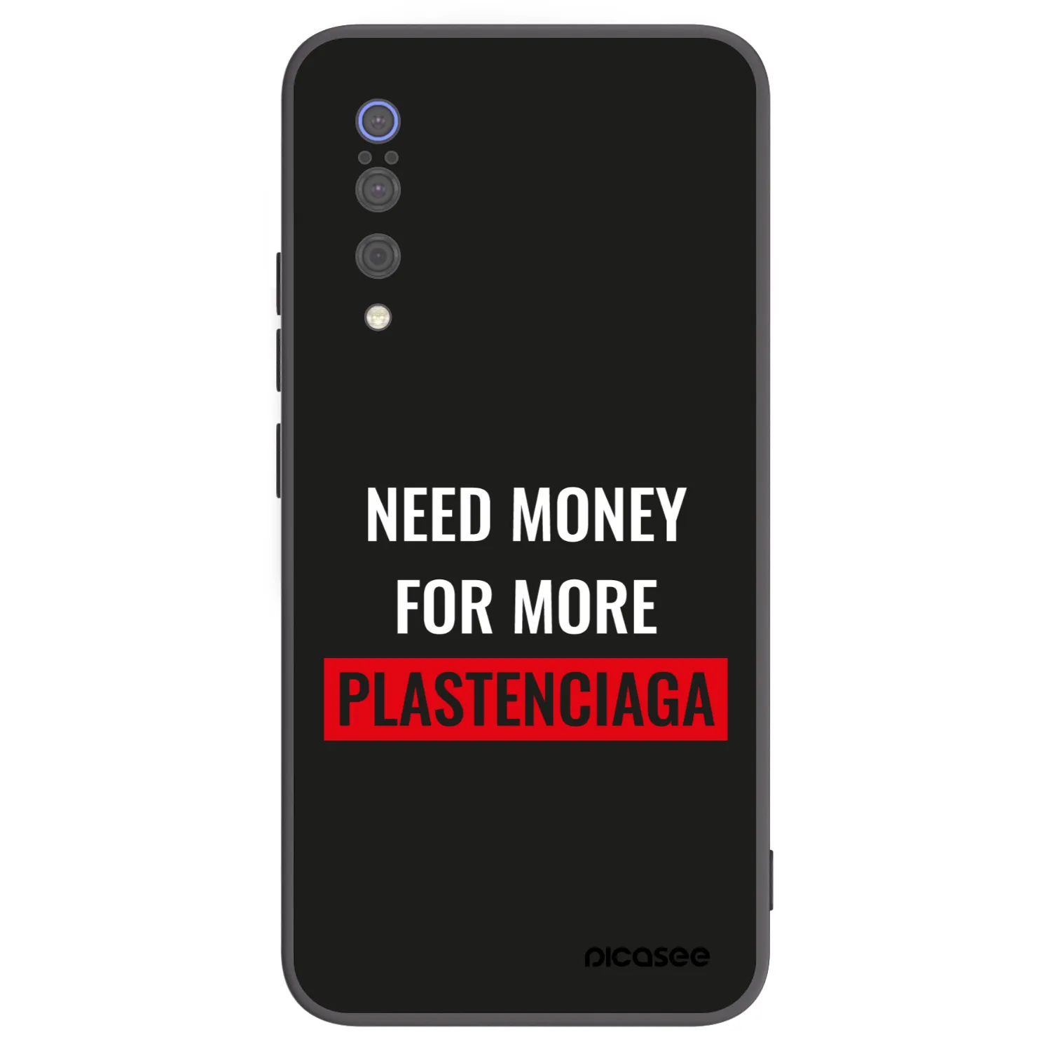 Picasee silikonski črni ovitek za Xiaomi Mi 9 - More PLASTENCIAGA