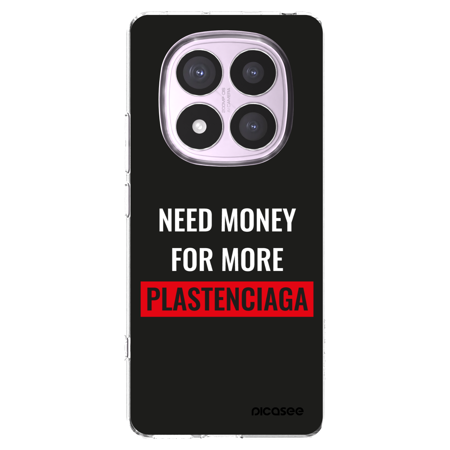 Picasee silikonski prozorni ovitek za Xiaomi Redmi Note 14 Pro 5G - More PLASTENCIAGA