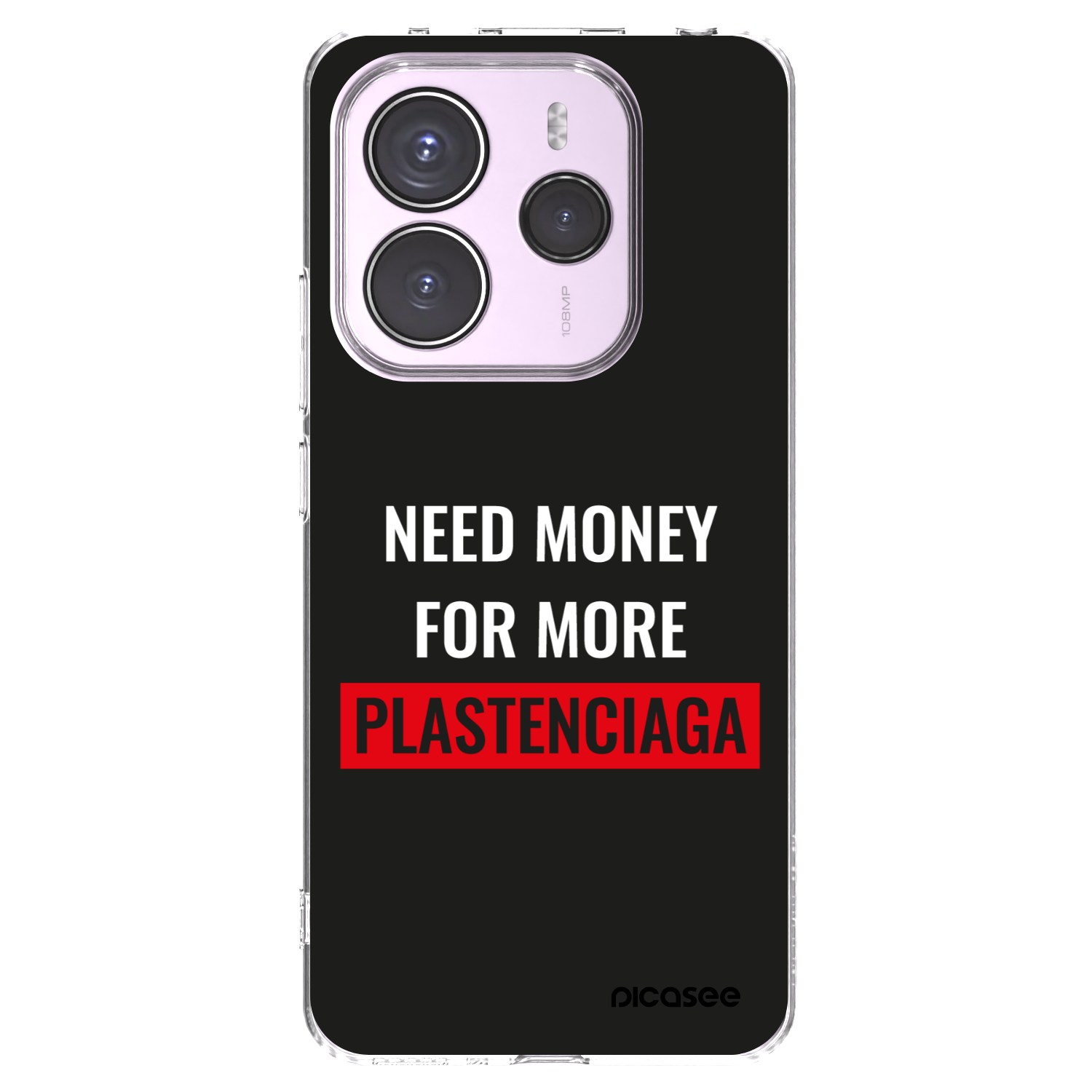 Picasee silikonski prozorni ovitek za Xiaomi Redmi Note 14 5G - More PLASTENCIAGA