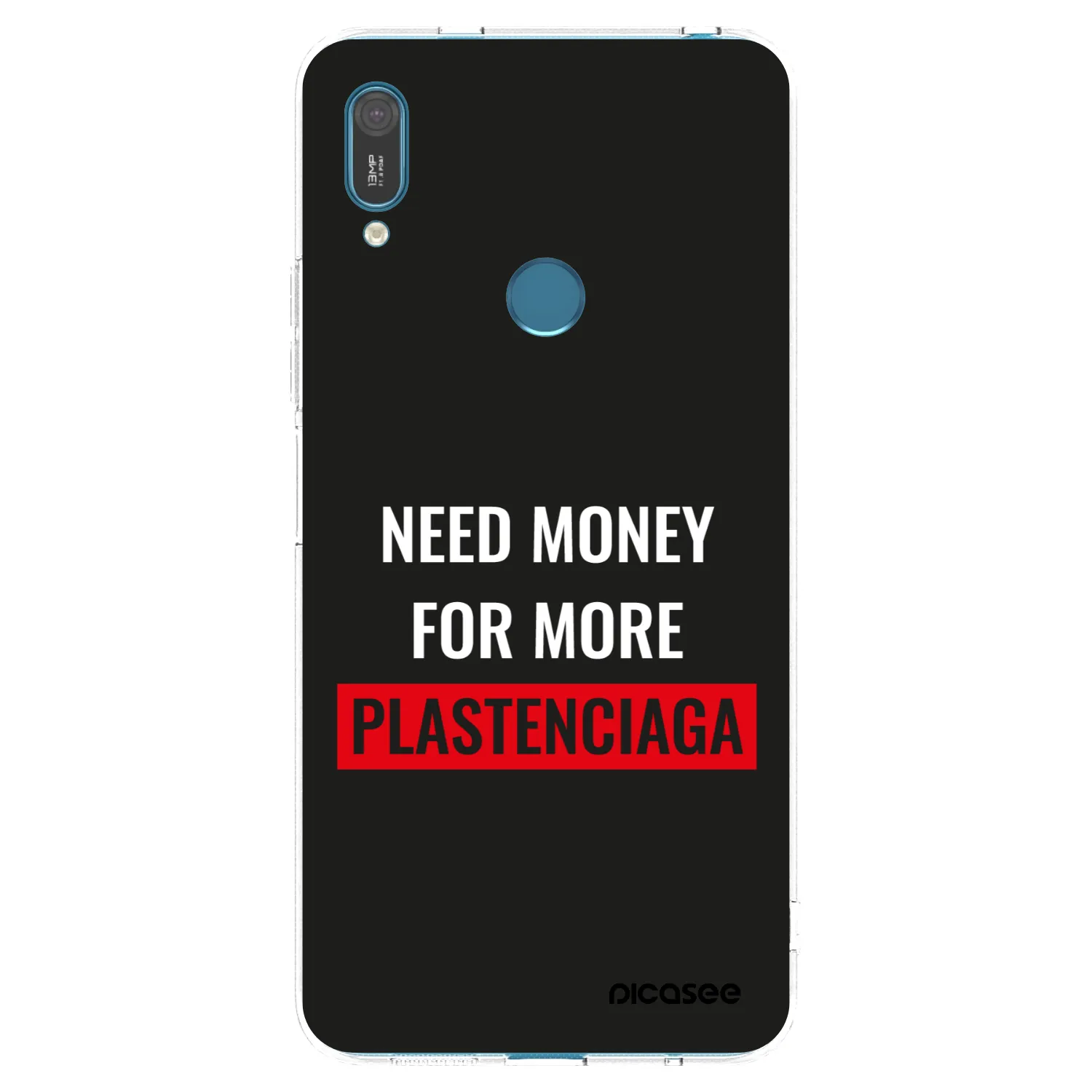 Picasee silikonski prozorni ovitek za Huawei Y7 2019 - More PLASTENCIAGA