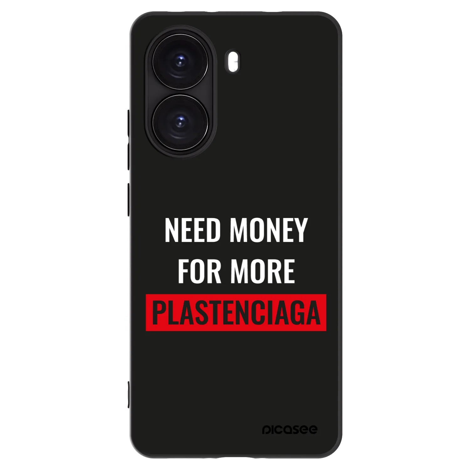 Picasee silikonski črni ovitek za Xiaomi Poco X7 Pro 5G - More PLASTENCIAGA