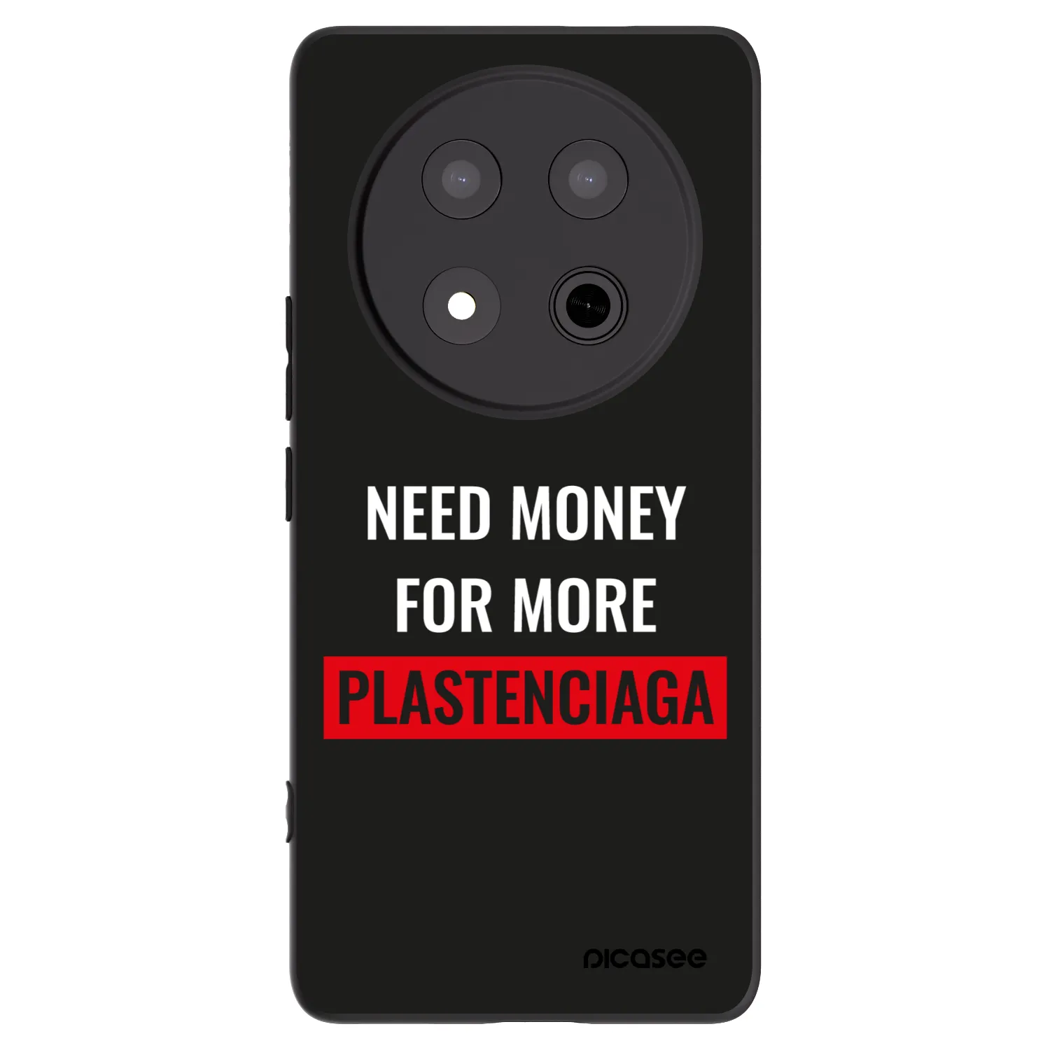 Picasee silikonski črni ovitek za Honor Magic7 Lite 5G - More PLASTENCIAGA