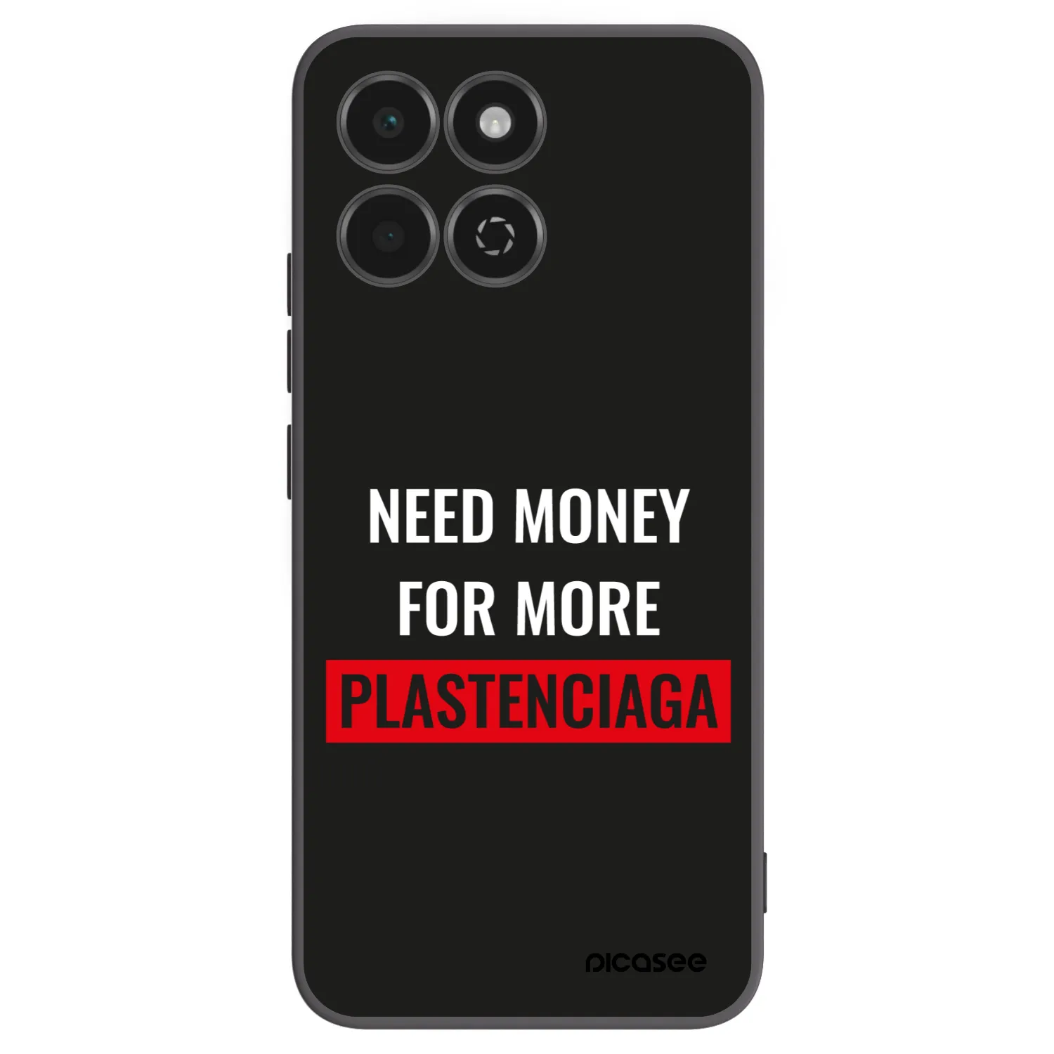 Picasee silikonski črni ovitek za Honor 200 Smart 5G - More PLASTENCIAGA