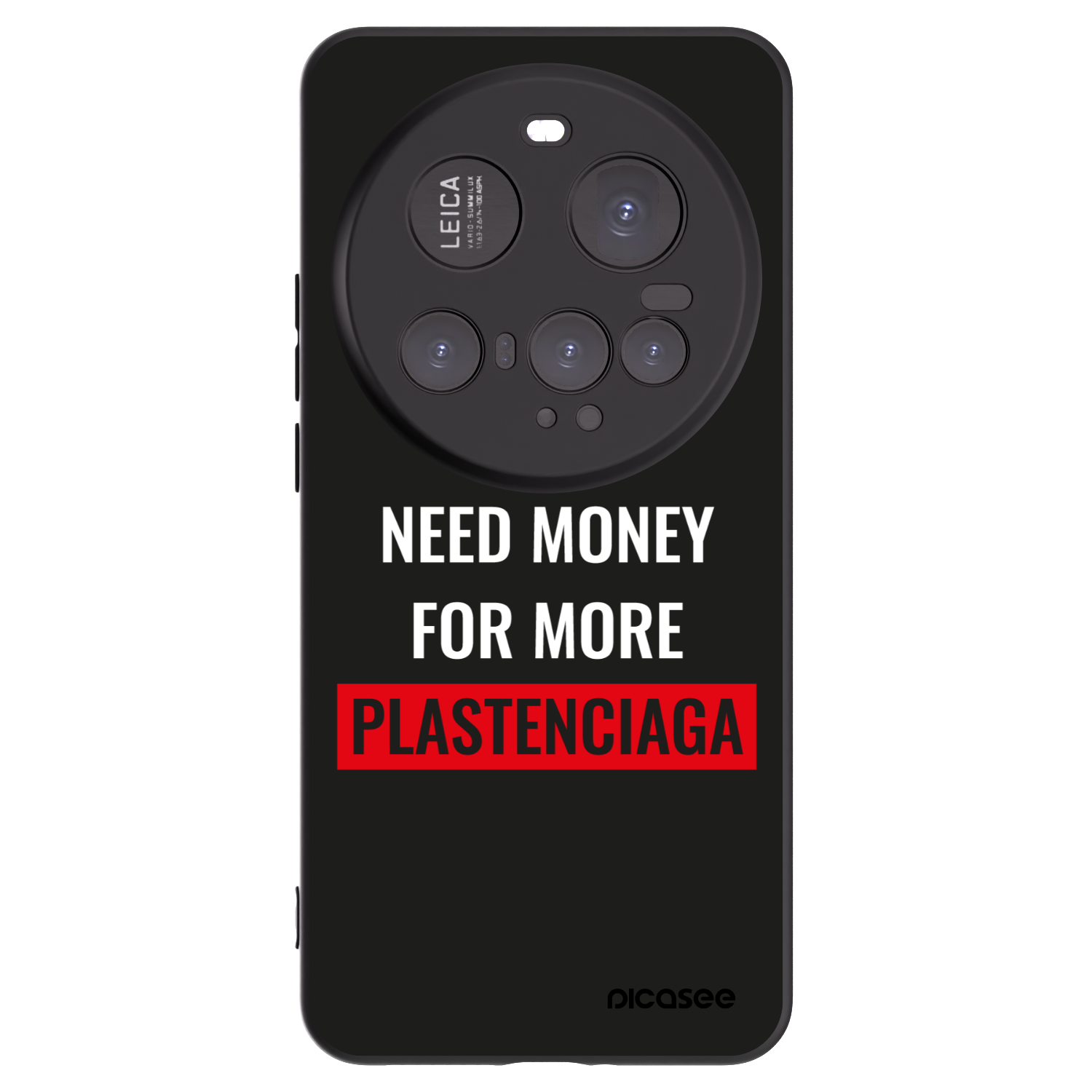 Picasee silikonski črni ovitek za Xiaomi 15 Ultra - More PLASTENCIAGA