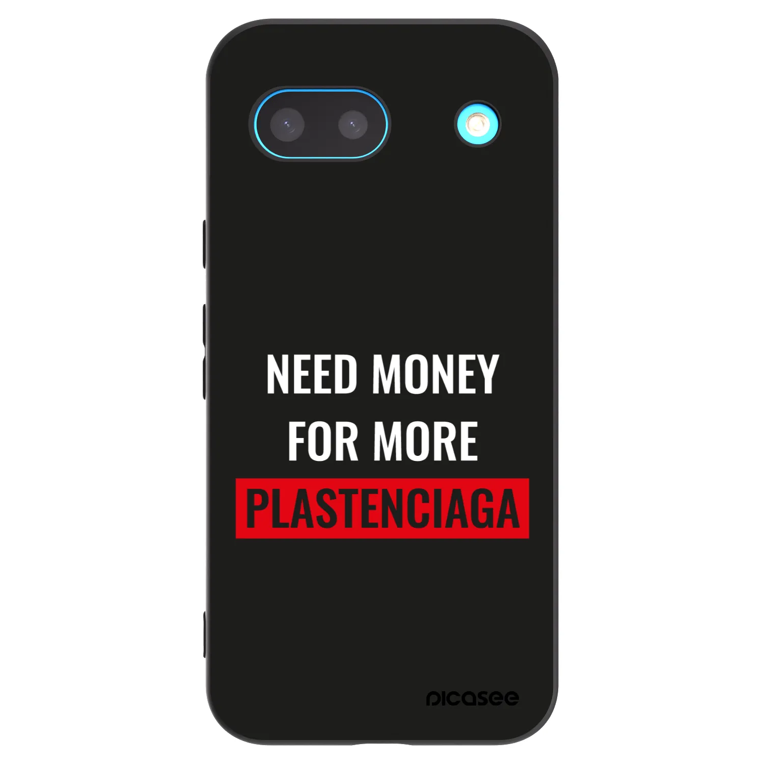 Picasee silikonski črni ovitek za Google Pixel 8a - More PLASTENCIAGA