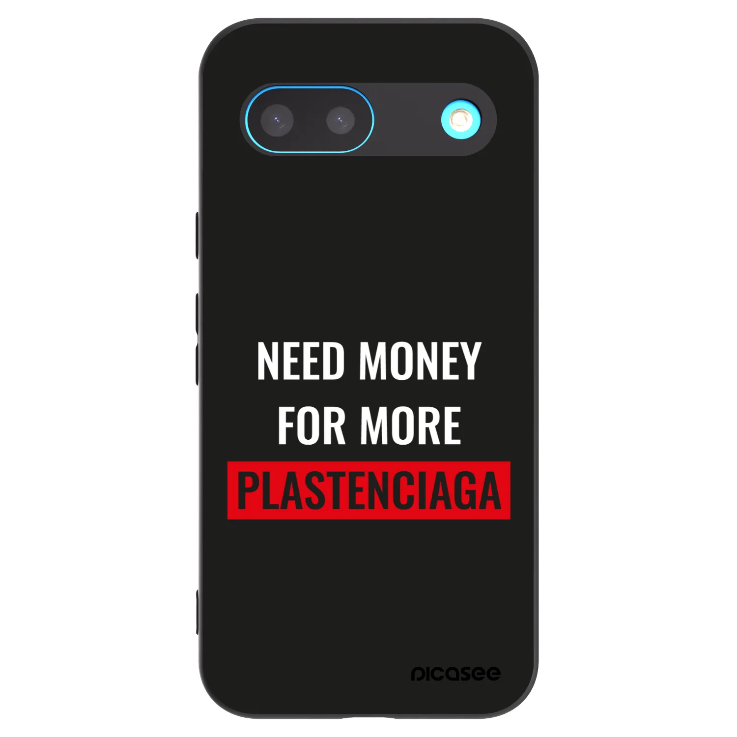 Picasee silikonski črni ovitek za Google Pixel 8 - More PLASTENCIAGA