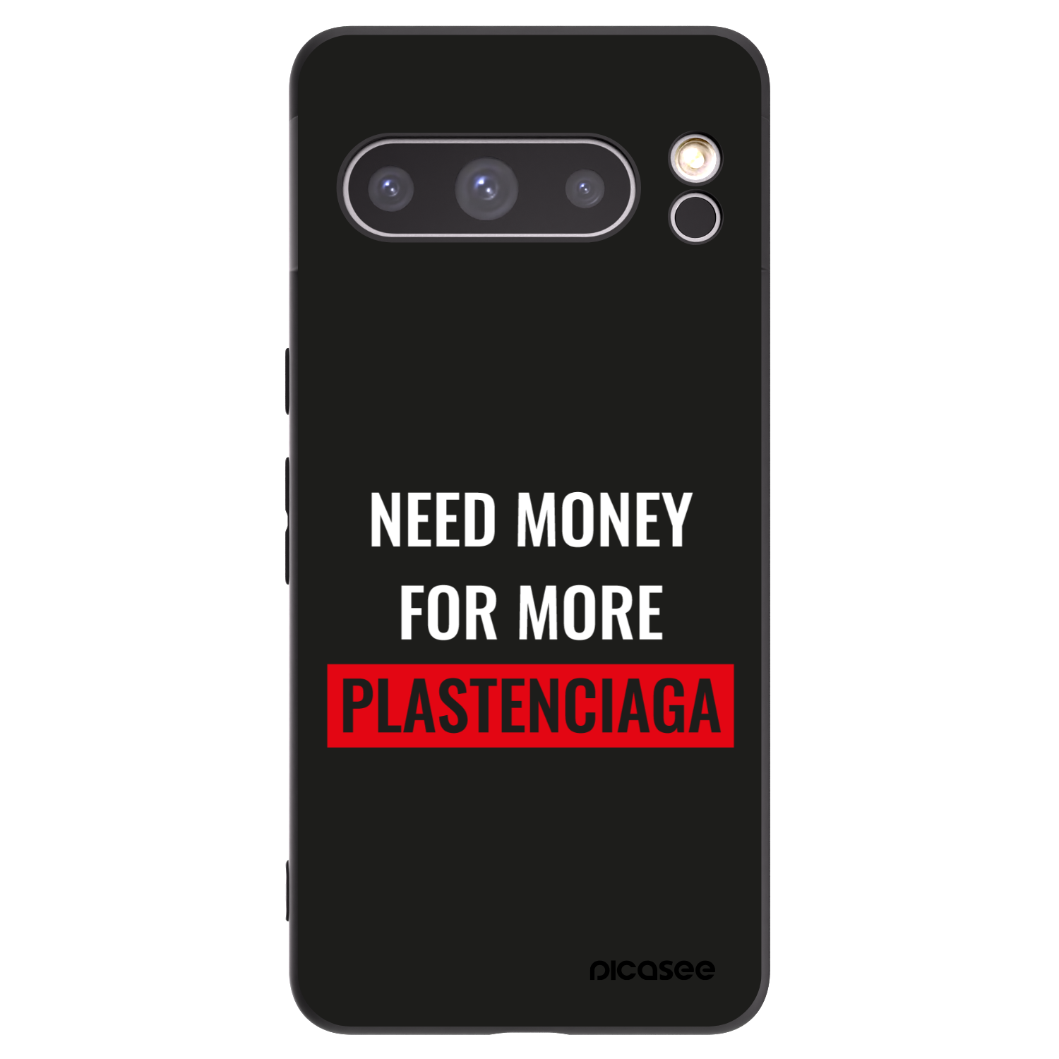 Picasee silikonski črni ovitek za Google Pixel 8 Pro - More PLASTENCIAGA