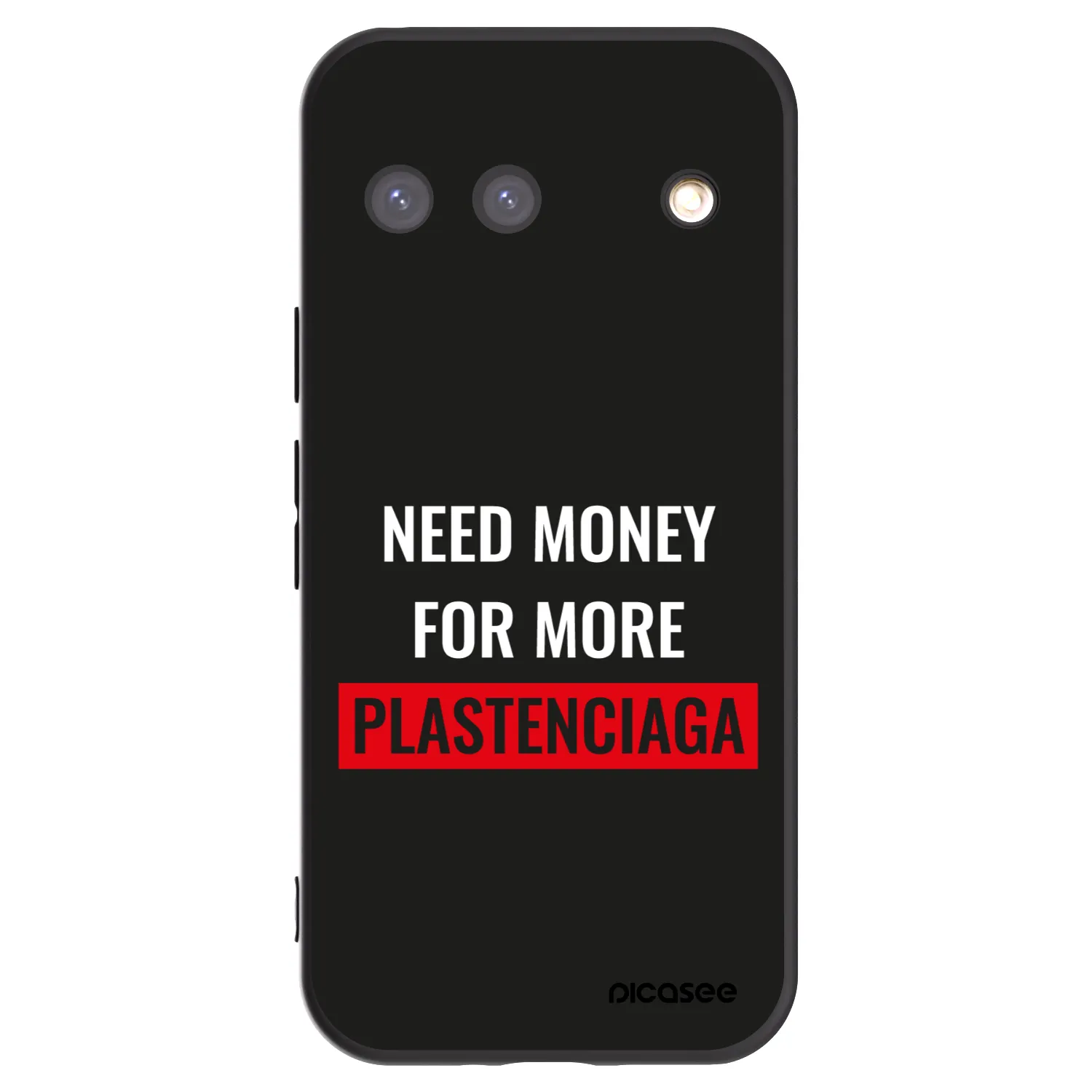 Picasee silikonski črni ovitek za Google Pixel 9 - More PLASTENCIAGA