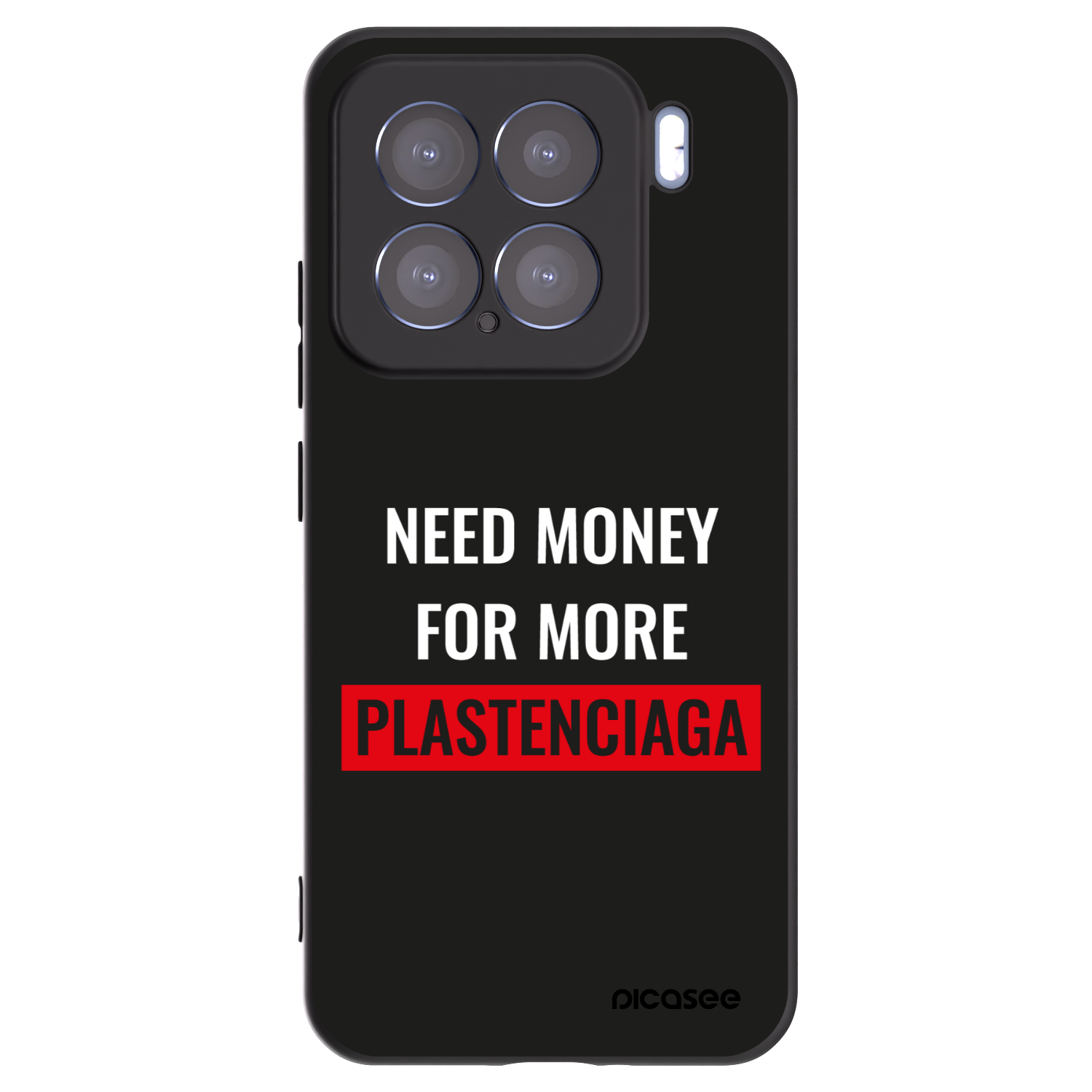 Picasee silikonski črni ovitek za Xiaomi 15 - More PLASTENCIAGA
