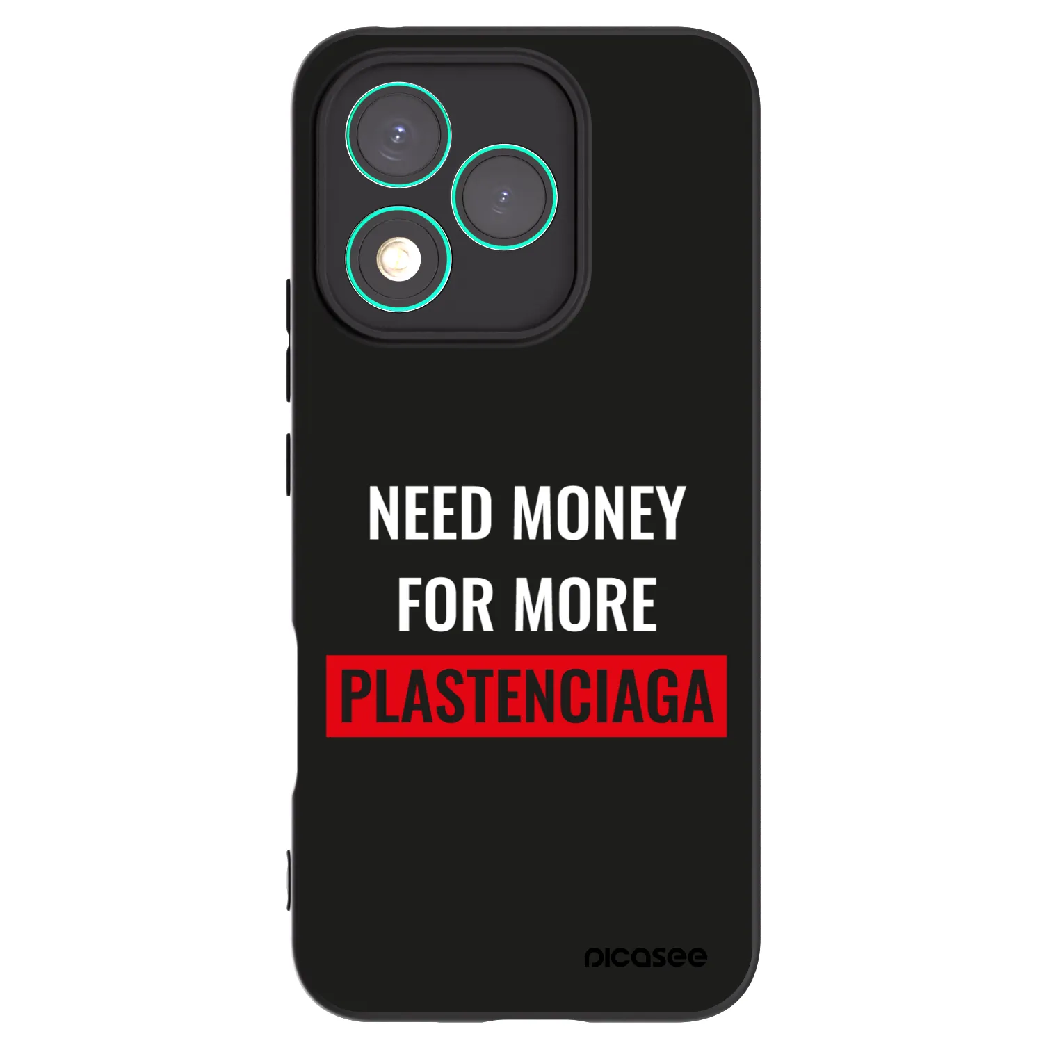 Picasee silikonski črni ovitek za Honor 400 Lite 5G - More PLASTENCIAGA